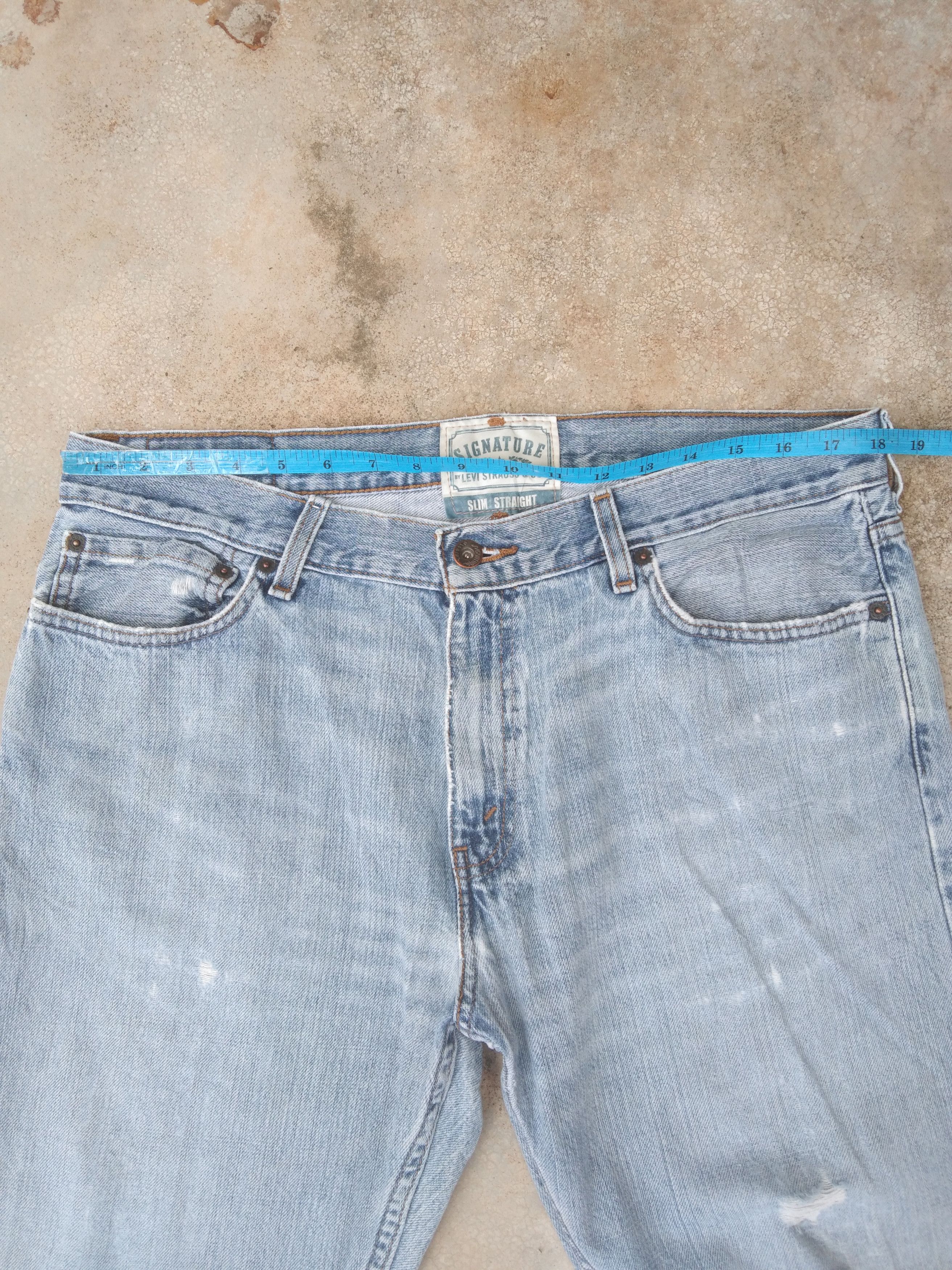 Levi's Vintage Levi's Signature Straight Leg Distressed Jeans 36x29 Size US 36 / EU 52 - 9 Thumbnail