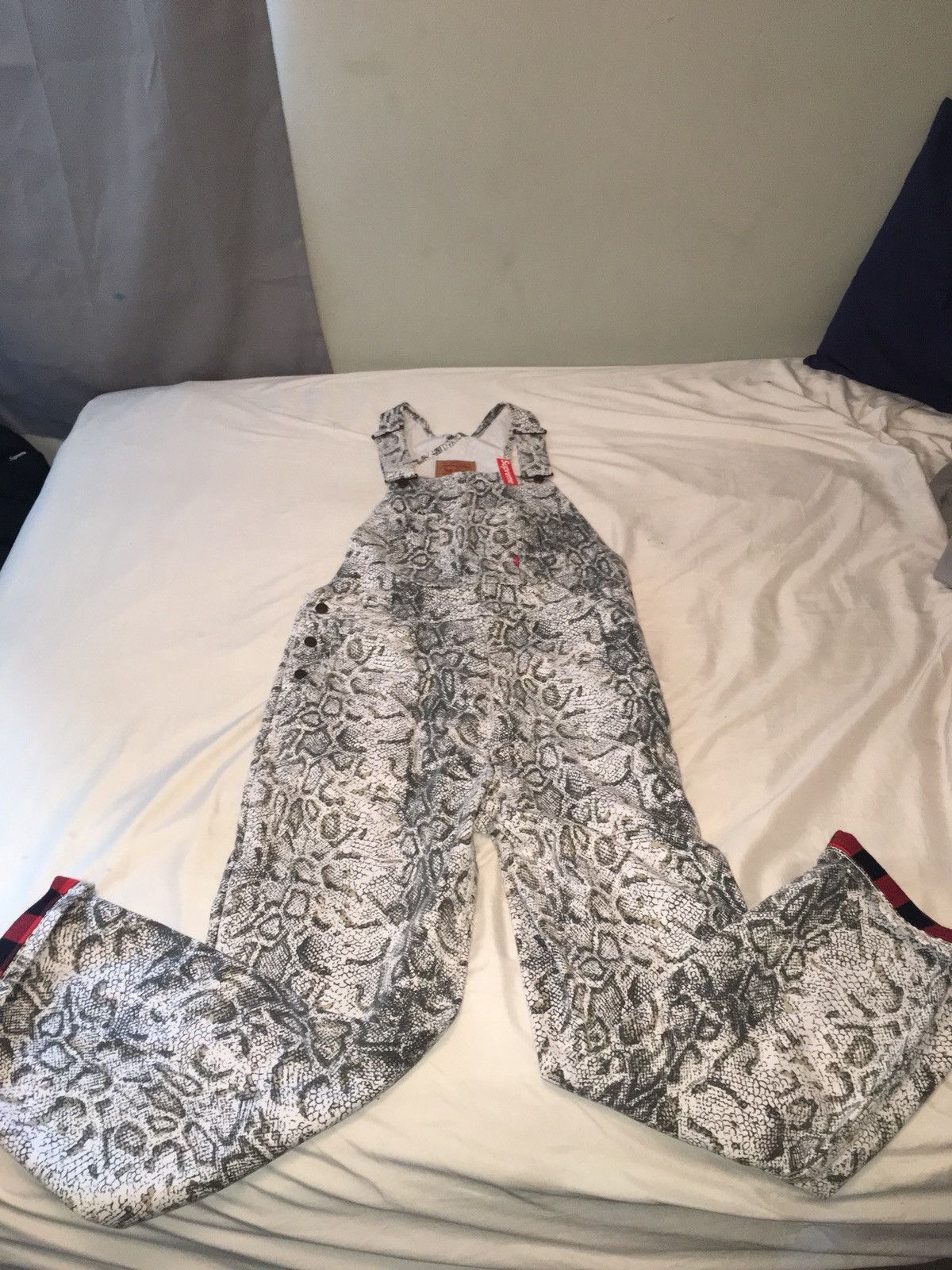 Supreme × Levi's snakeskin overalls Supreme/Levi's Snakeskin