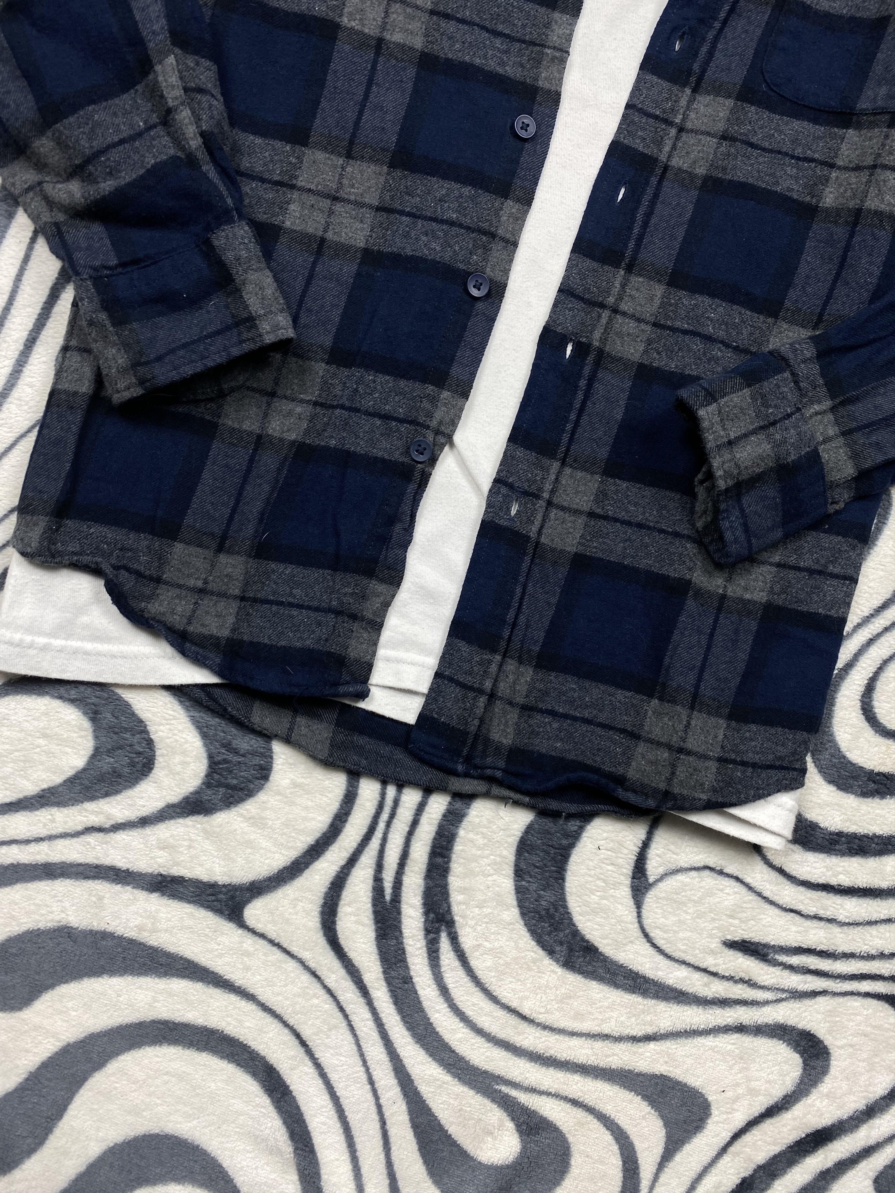 Flannel × Vintage Flannel Mens Plaid Shirt Travis style Size US S / EU 44-46 / 1 - 3 Thumbnail