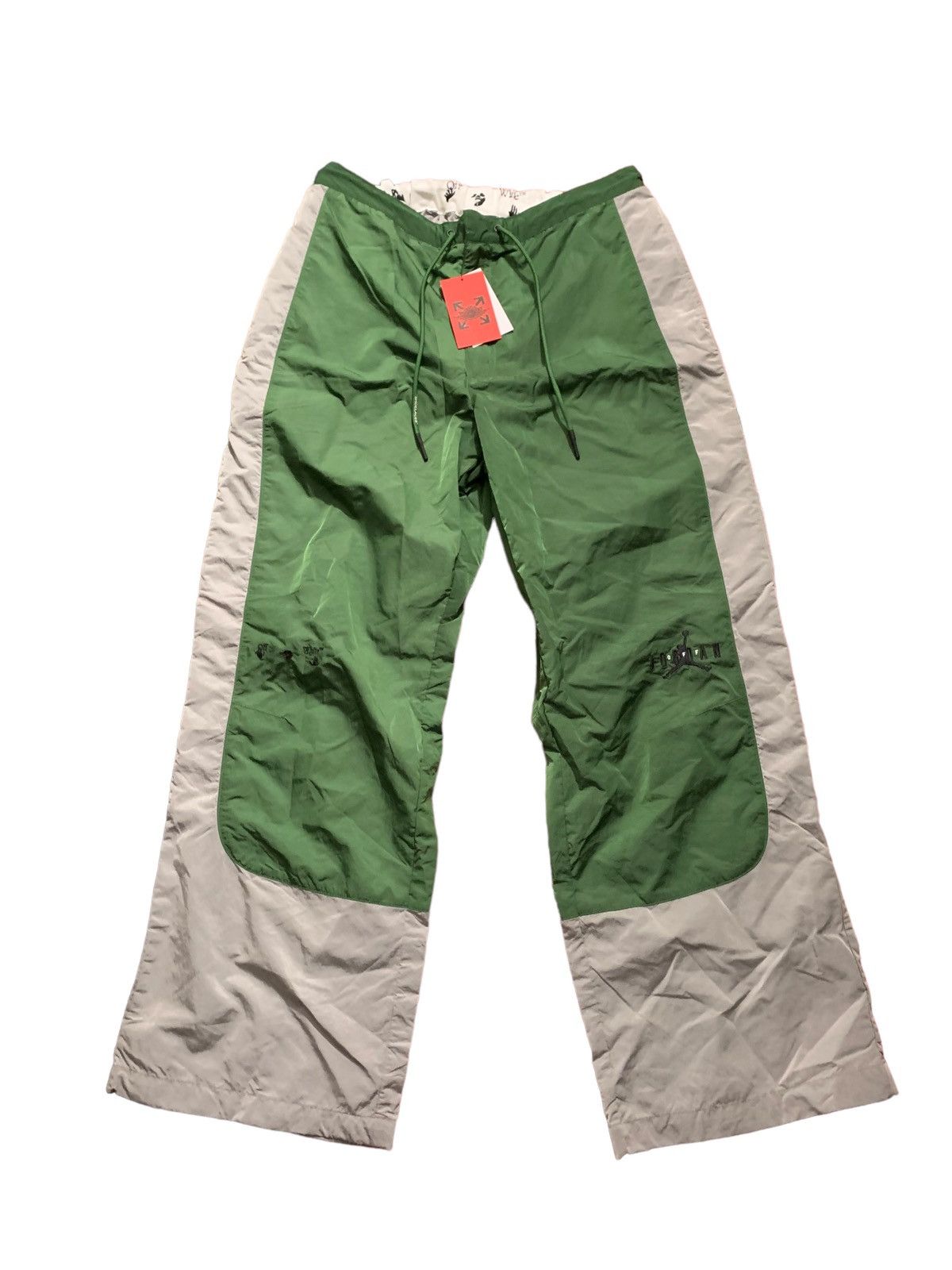 Jordan Brand Off White Jordan Track Pants in Grey Green Size US 34 / EU 50 - 1 Preview