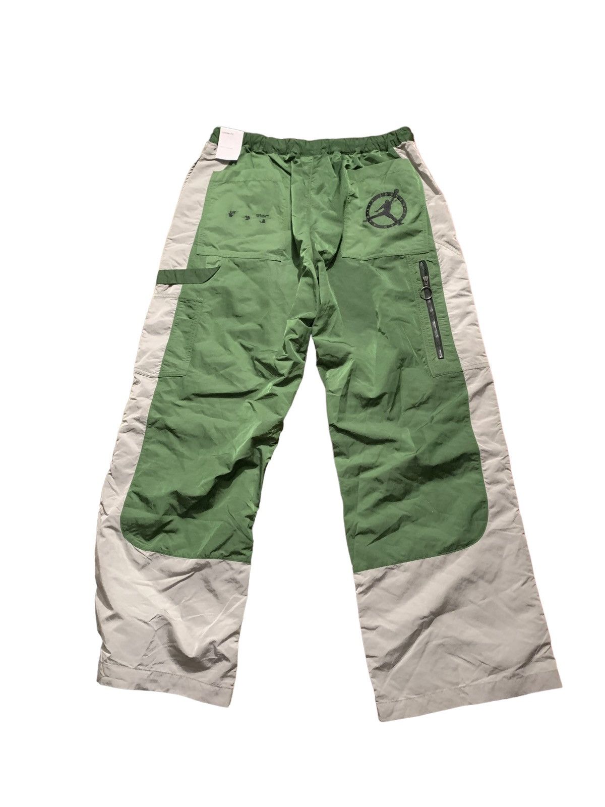 Jordan Brand Off White Jordan Track Pants in Grey Green Size US 34 / EU 50 - 2 Preview