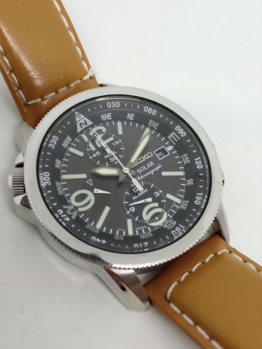 Seiko Seiko SSC081 Men s 42mm Adventure Solar Chronograph Watch