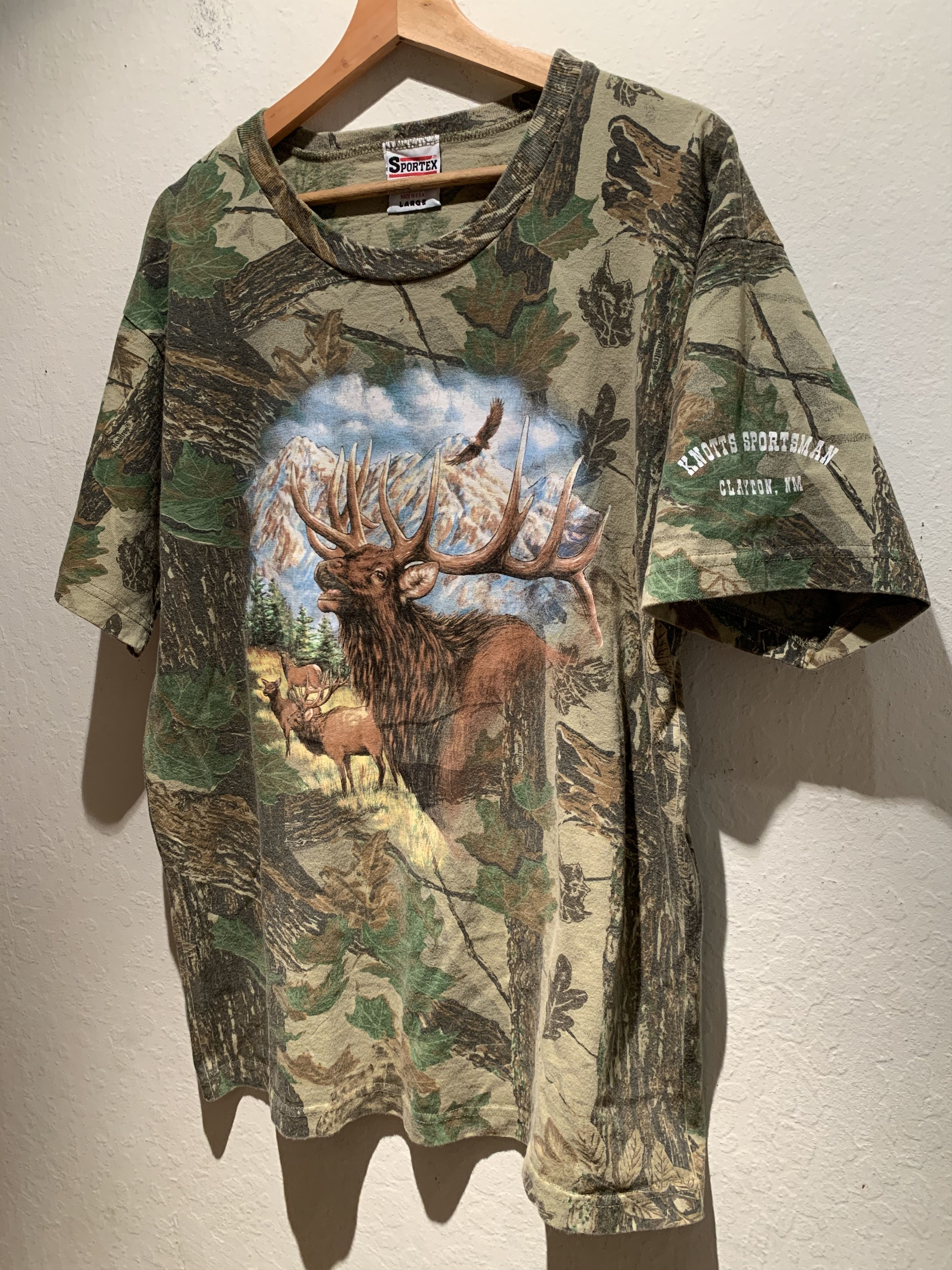 *RARE* Vintage Elk RealTree Camo USA-Made New Mexico T-Shirt