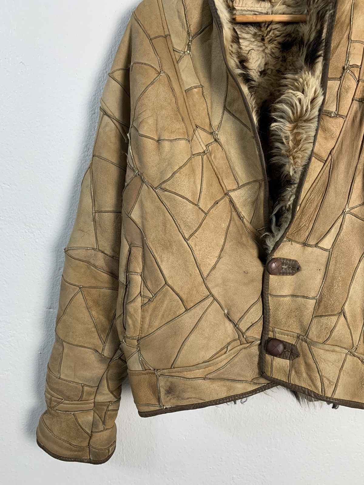 Japanese Brand Japanese Brand Patchwork Faux Fur Jacket Size US L / EU 52-54 / 3 - 3 Thumbnail