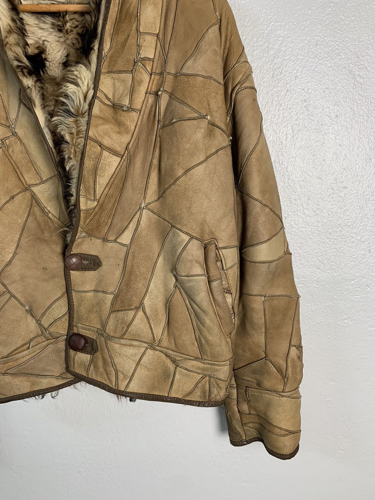 Japanese Brand Japanese Brand Patchwork Faux Fur Jacket Size US L / EU 52-54 / 3 - 2 Thumbnail
