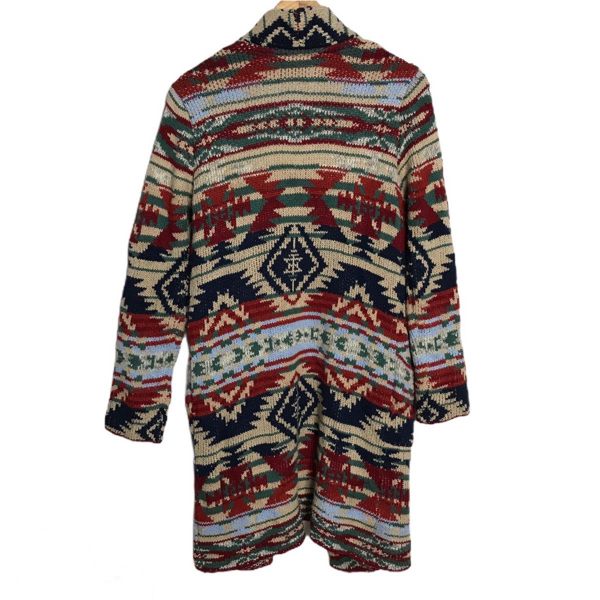 Japanese Brand Antiballistic multicolour knit long cardigan jacket Size US M / EU 48-50 / 2 - 2 Thumbnail