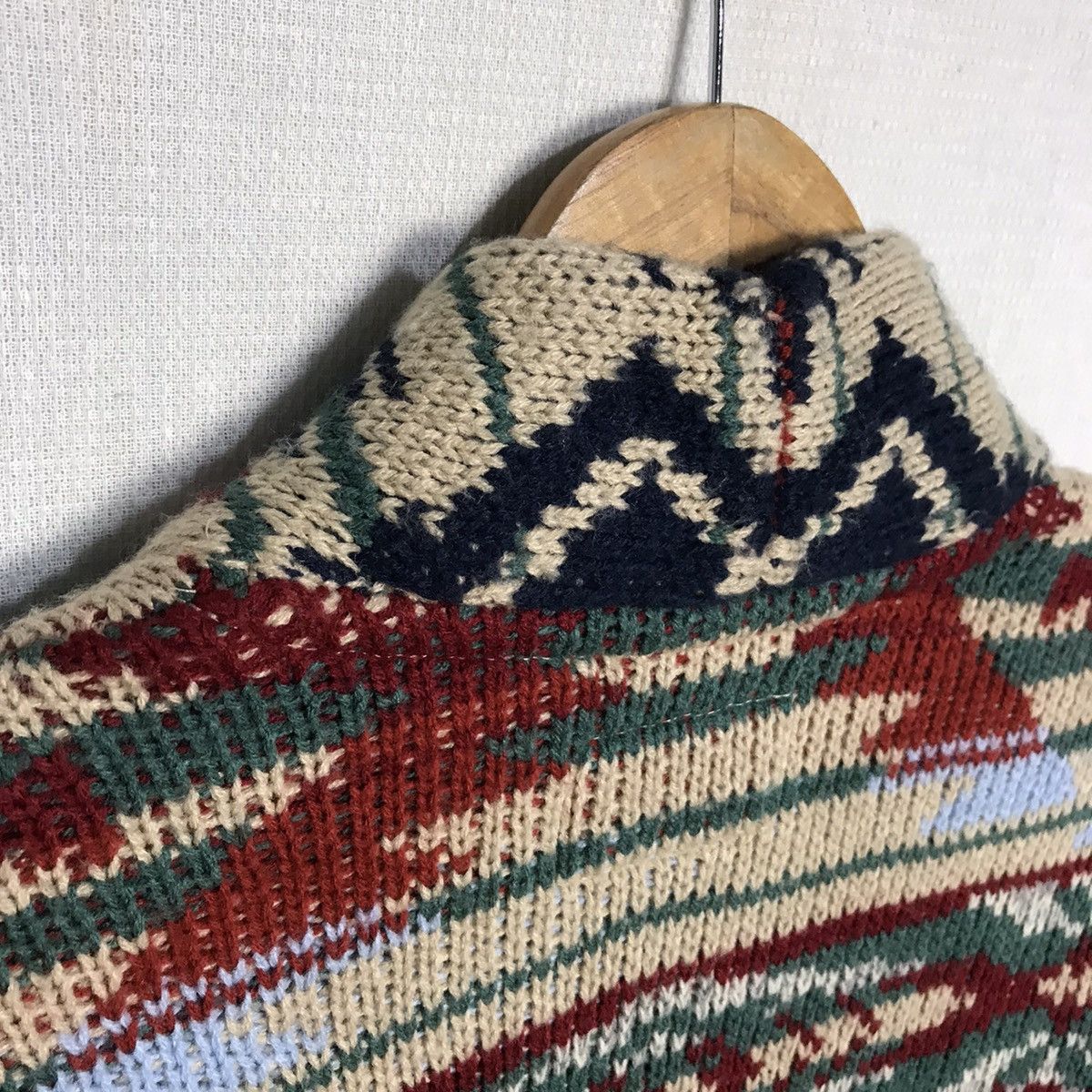 Japanese Brand Antiballistic multicolour knit long cardigan jacket Size US M / EU 48-50 / 2 - 5 Thumbnail