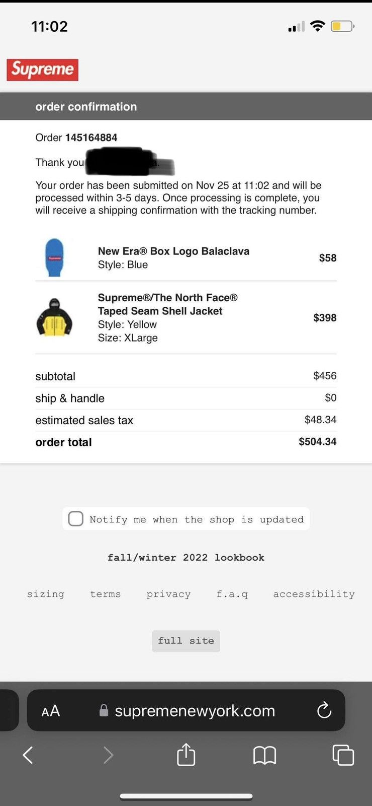 New Era × Supreme Supreme Box Logo Balaclava Size ONE SIZE - 3 Thumbnail