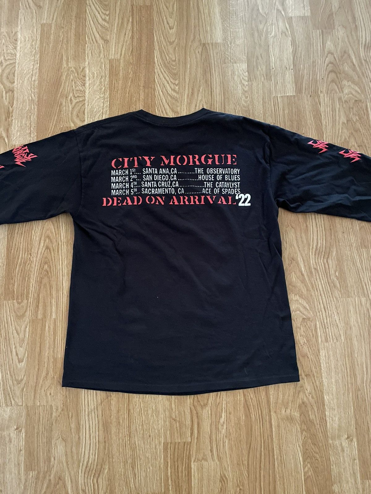 Band Tees City Morgue Dead On Arrival Tour Merch Size US L / EU 52-54 / 3 - 4 Thumbnail