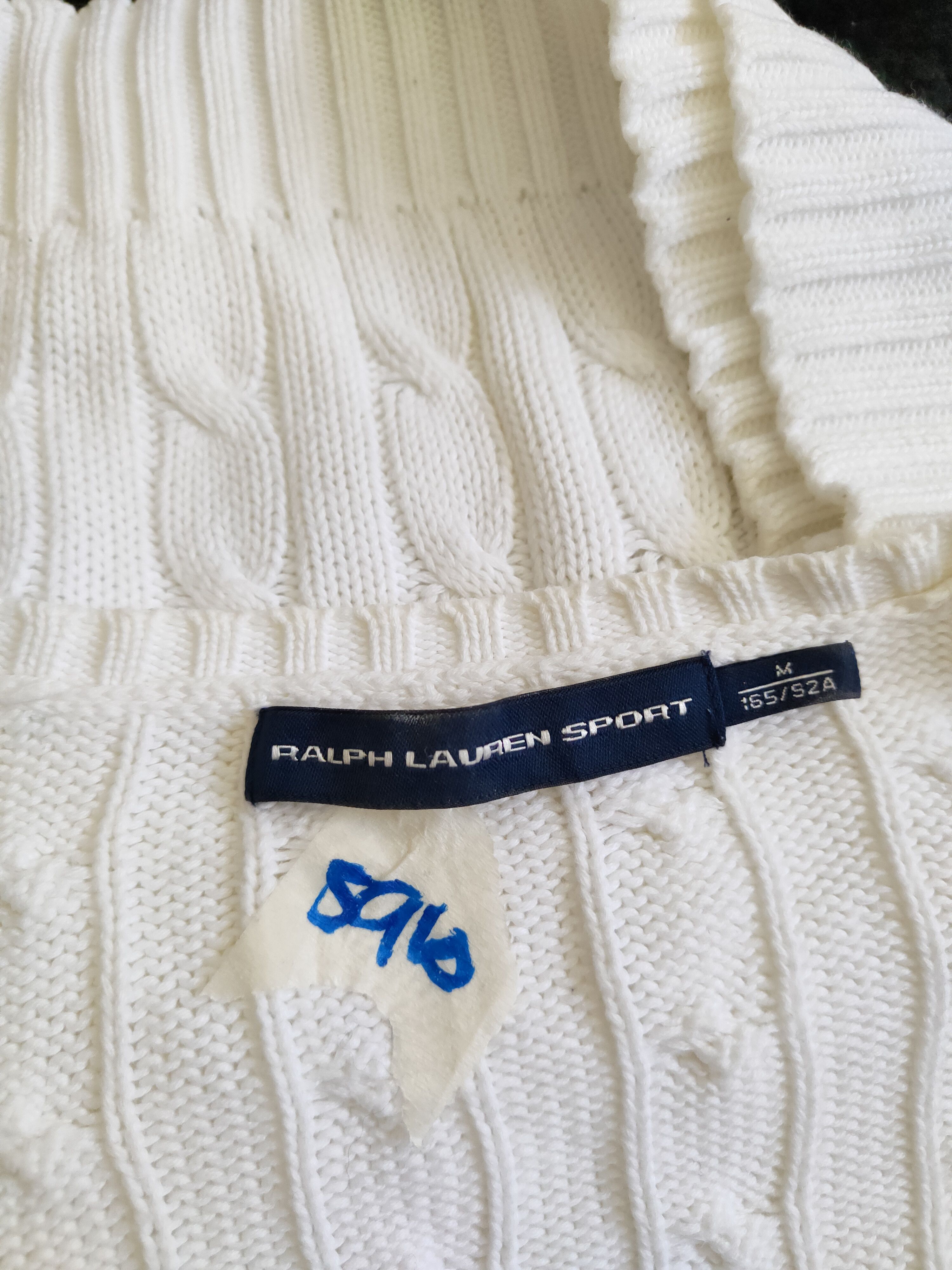 Ralph Lauren × Ralph Lauren Sport Ralph Lauren Sport White Knitwear Sweater #5910 Size M / US 6-8 / IT 42-44 - 11 Thumbnail