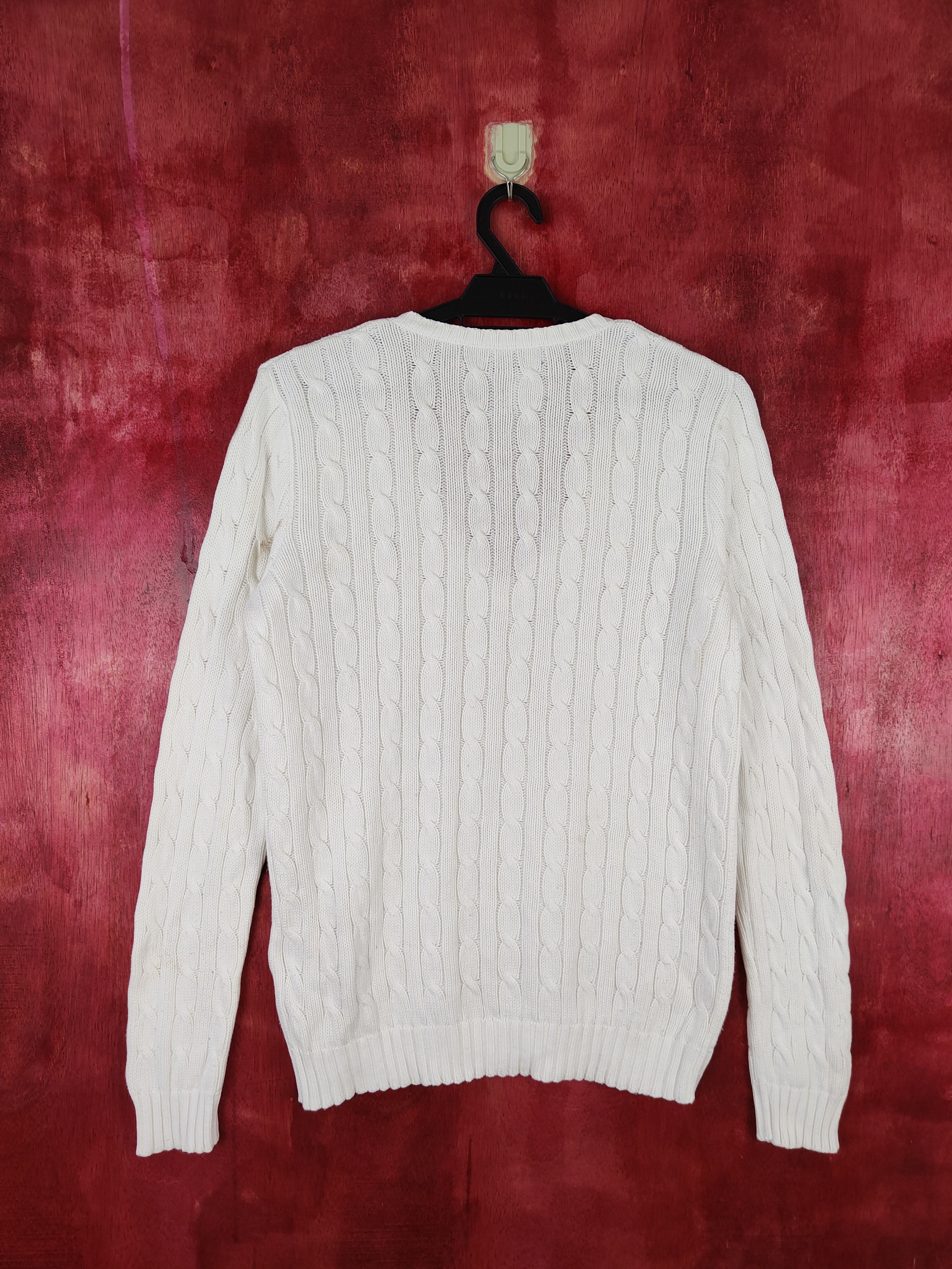 Ralph Lauren × Ralph Lauren Sport Ralph Lauren Sport White Knitwear Sweater #5910 Size M / US 6-8 / IT 42-44 - 6 Thumbnail