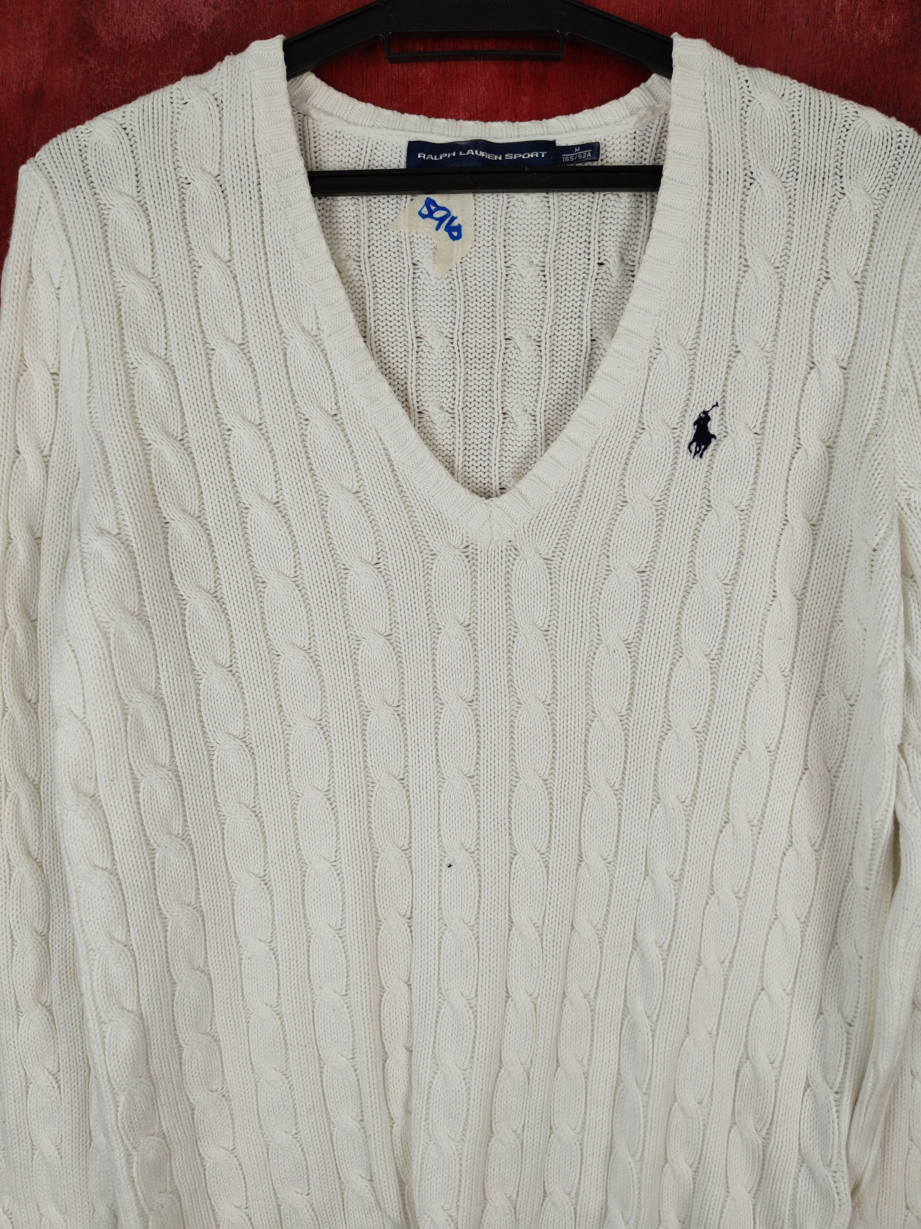 Ralph Lauren × Ralph Lauren Sport Ralph Lauren Sport White Knitwear Sweater #5910 Size M / US 6-8 / IT 42-44 - 12 Thumbnail