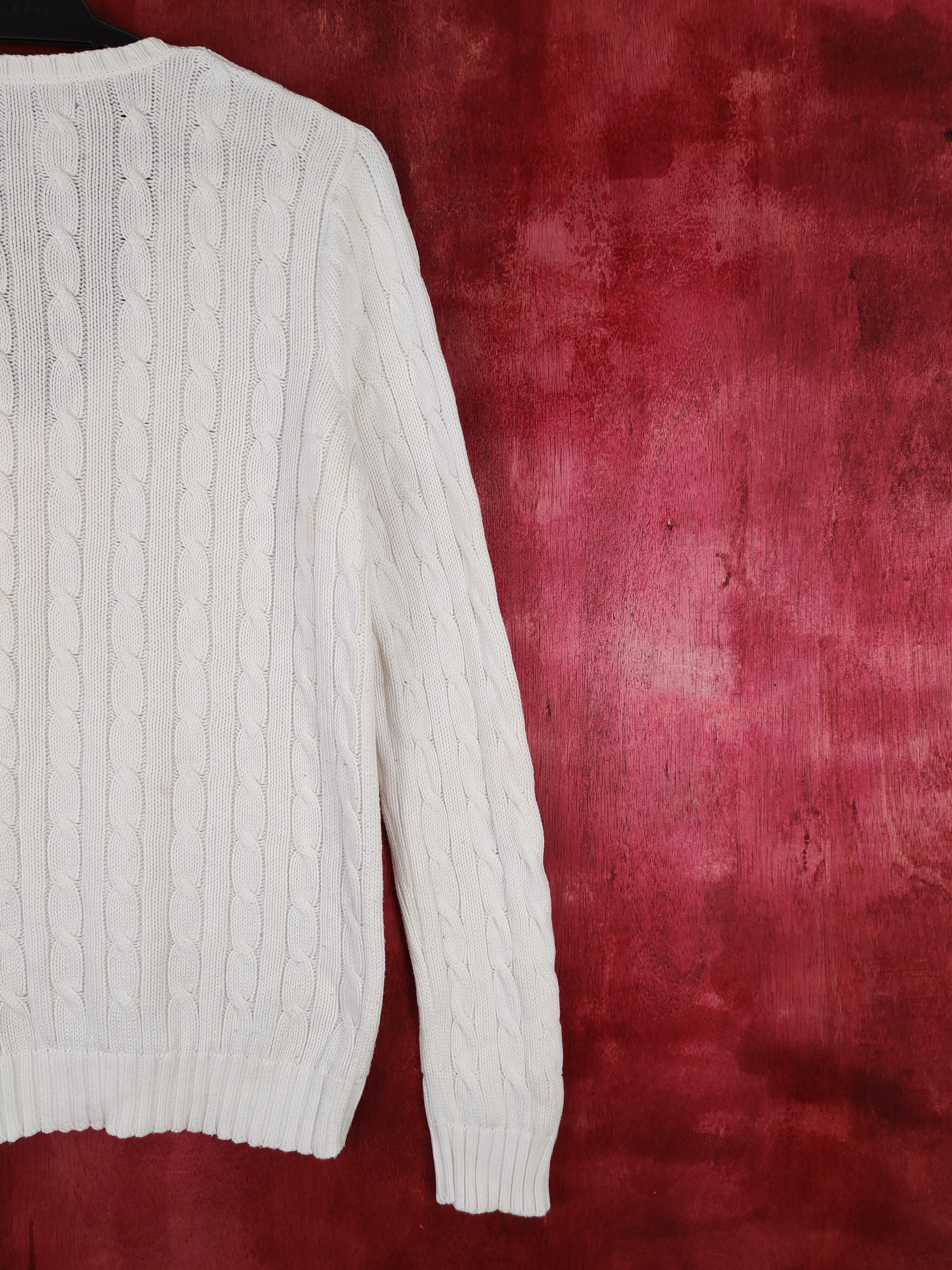Ralph Lauren × Ralph Lauren Sport Ralph Lauren Sport White Knitwear Sweater #5910 Size M / US 6-8 / IT 42-44 - 8 Thumbnail