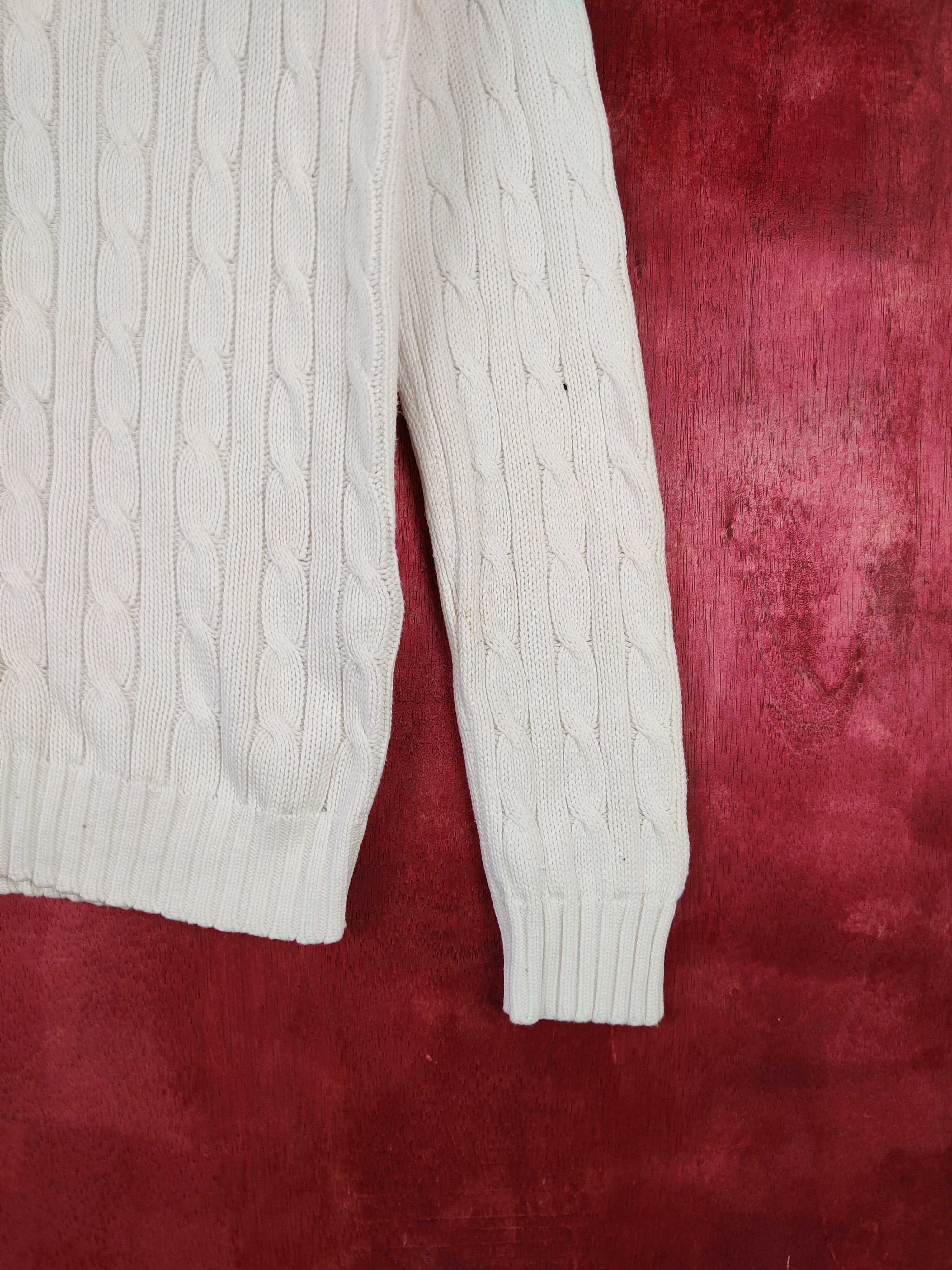Ralph Lauren × Ralph Lauren Sport Ralph Lauren Sport White Knitwear Sweater #5910 Size M / US 6-8 / IT 42-44 - 5 Thumbnail