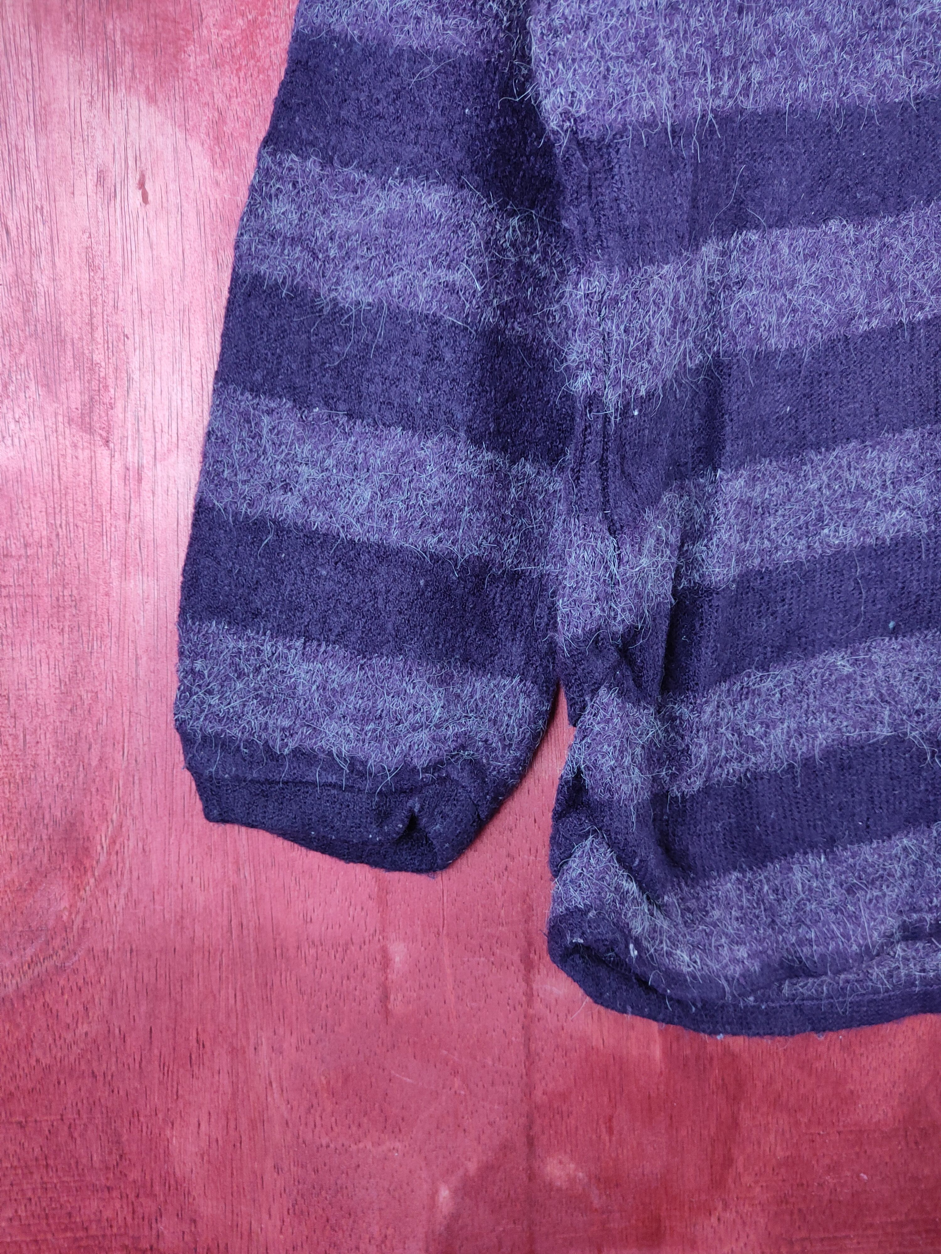 Homespun Knitwear × Japanese Brand Theoria Purple Fur Mohair Knitwear Long Sleeve T-shirt #5935 Size L / US 10 / IT 46 - 4 Thumbnail