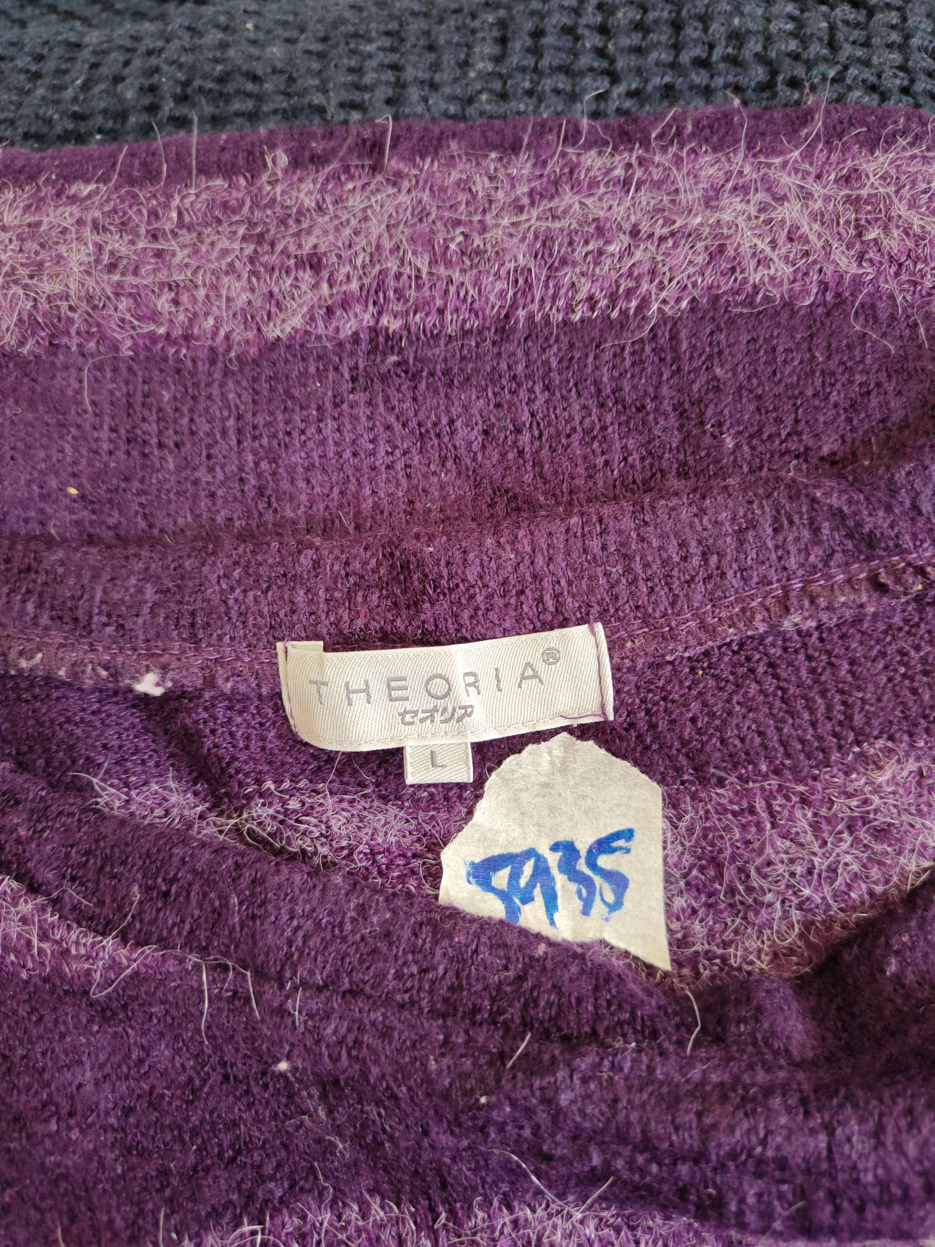 Homespun Knitwear × Japanese Brand Theoria Purple Fur Mohair Knitwear Long Sleeve T-shirt #5935 Size L / US 10 / IT 46 - 12 Thumbnail