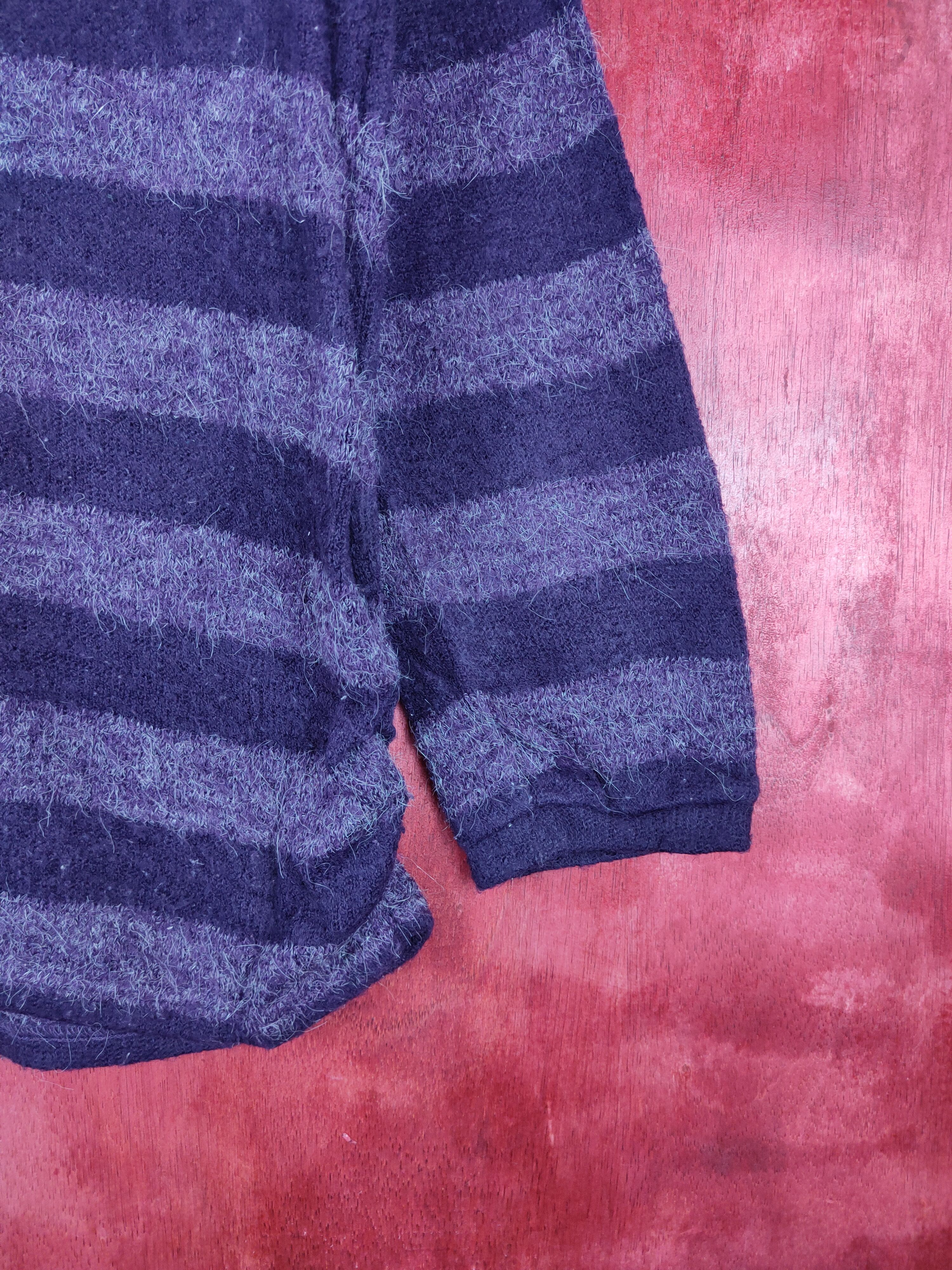 Homespun Knitwear × Japanese Brand Theoria Purple Fur Mohair Knitwear Long Sleeve T-shirt #5935 Size L / US 10 / IT 46 - 6 Thumbnail