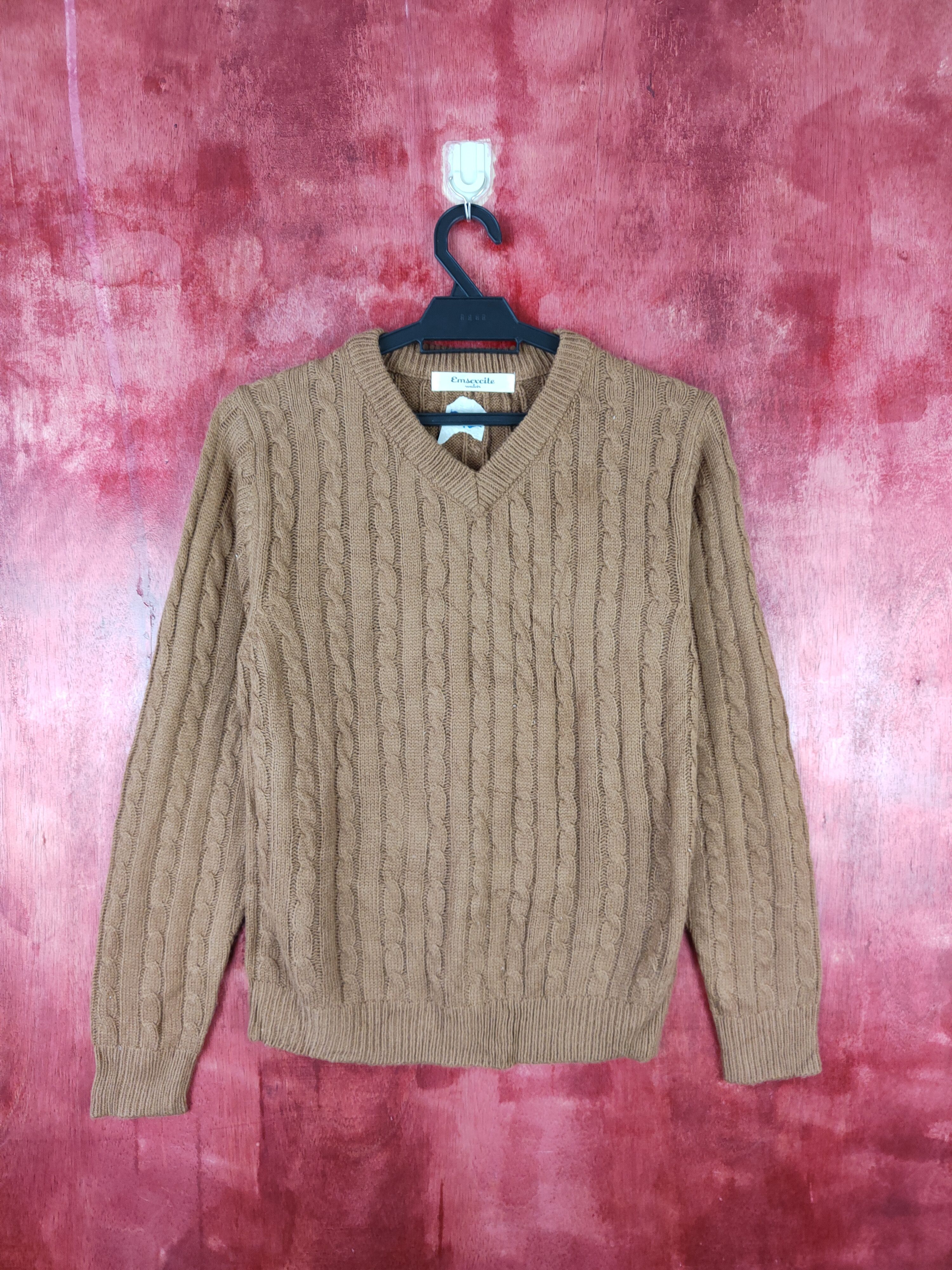 Homespun Knitwear × Japanese Brand Emsexcite Brown Knitwear Sweater #5932 Size M / US 6-8 / IT 42-44 - 1 Thumbnail