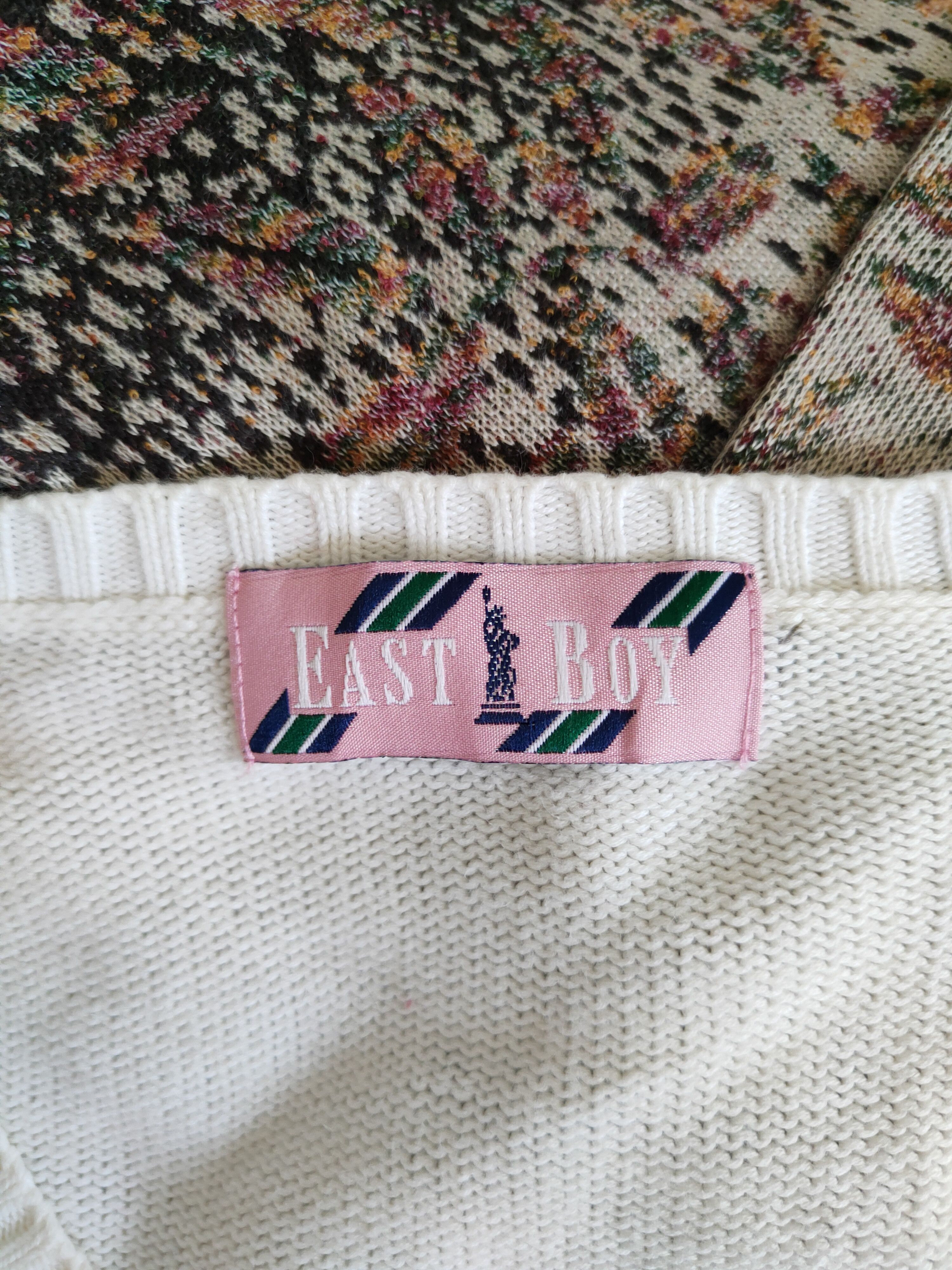 Japanese Brand East Boy White Knitwear Sweater #5927 Size US L / EU 52-54 / 3 - 12 Thumbnail