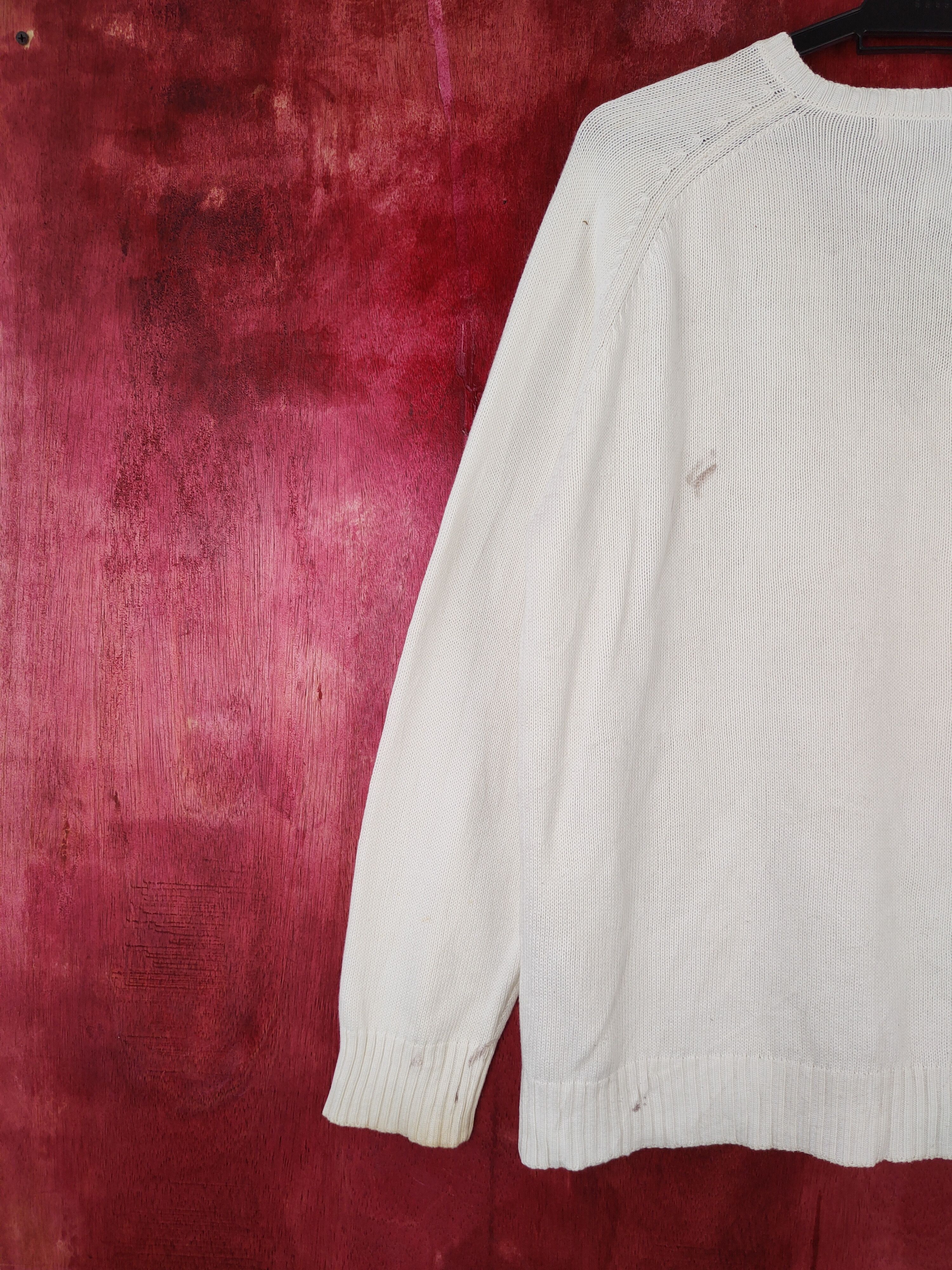 Japanese Brand East Boy White Knitwear Sweater #5927 Size US L / EU 52-54 / 3 - 9 Thumbnail