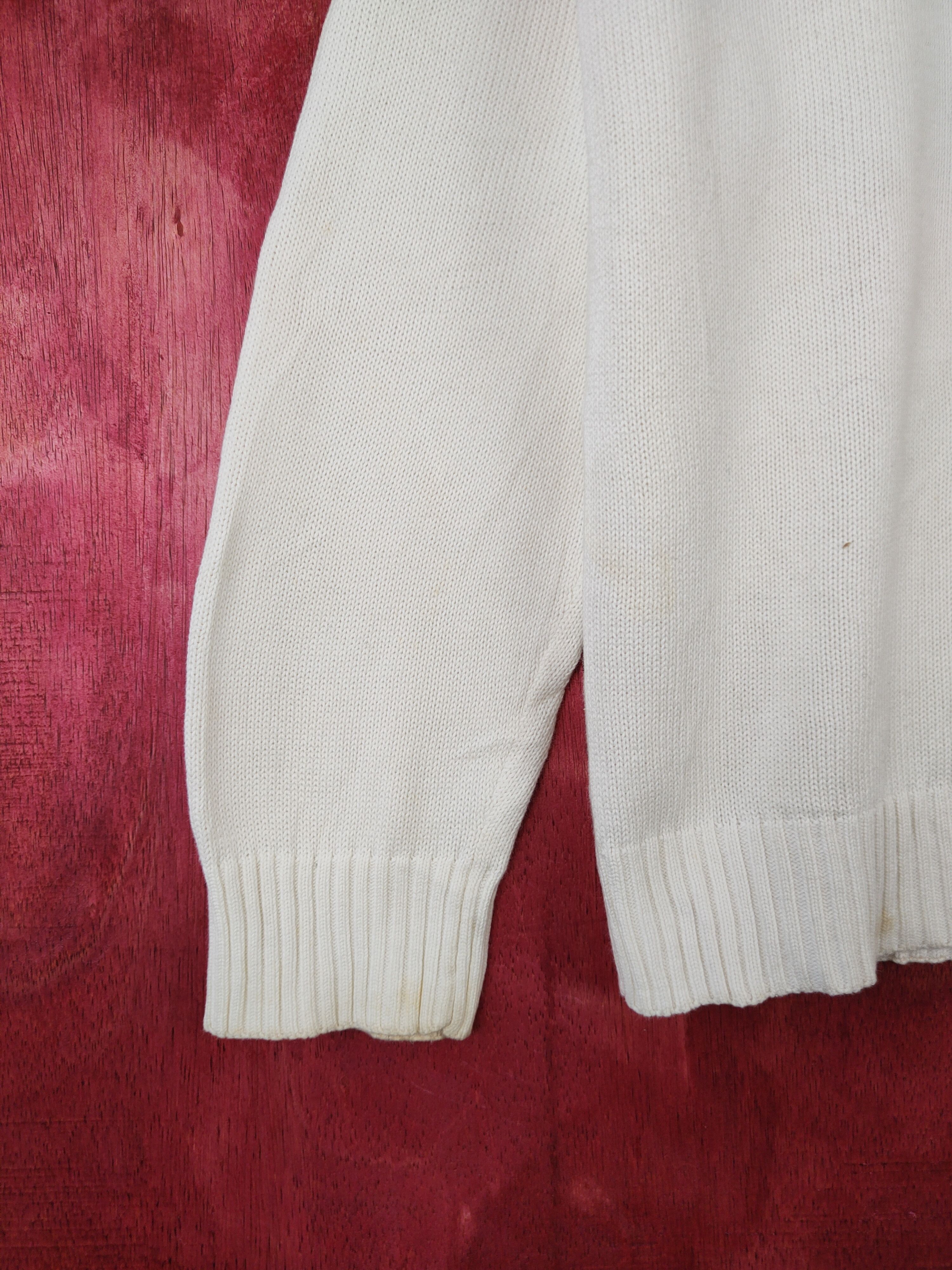 Japanese Brand East Boy White Knitwear Sweater #5927 Size US L / EU 52-54 / 3 - 4 Thumbnail
