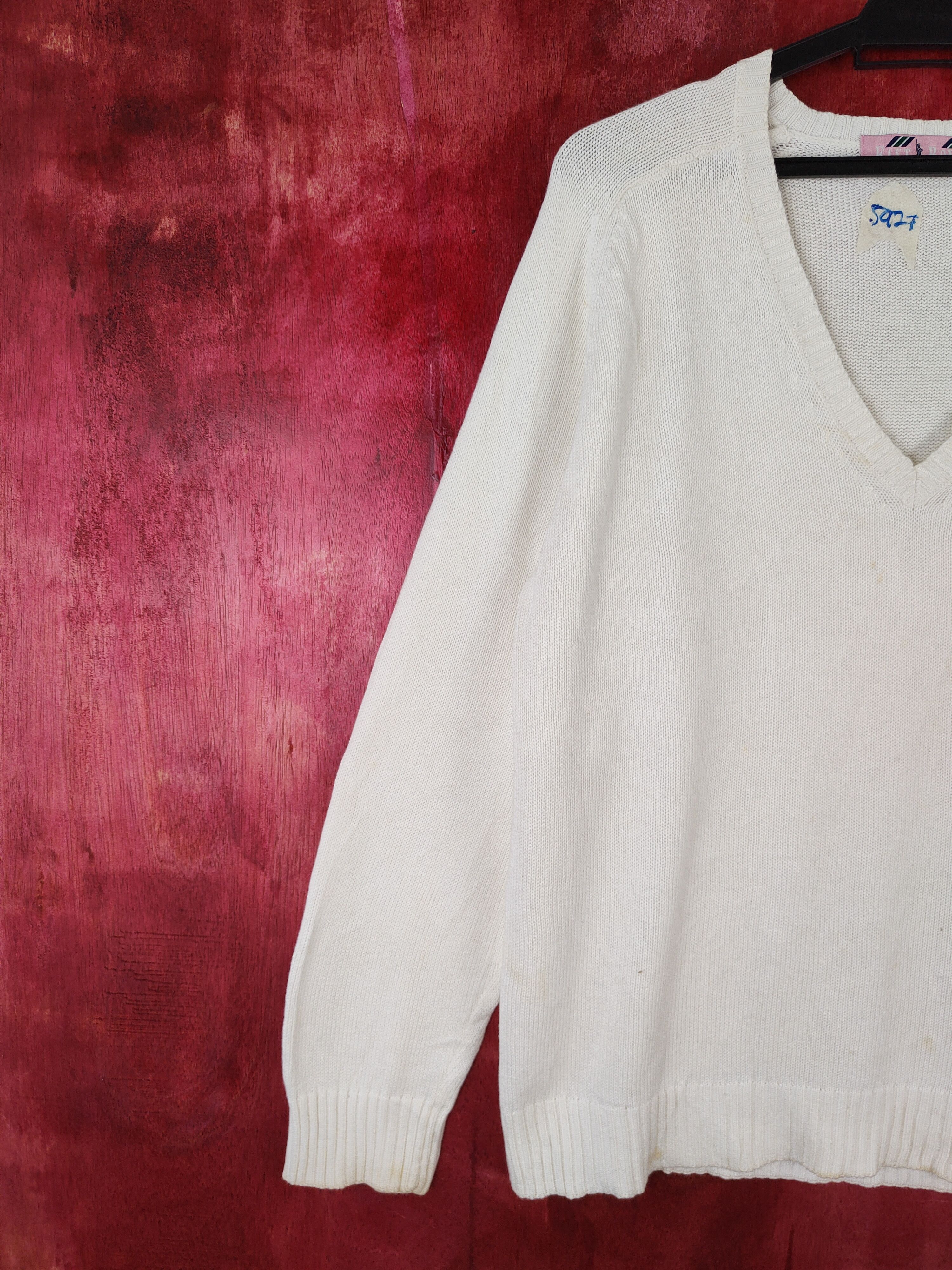 Japanese Brand East Boy White Knitwear Sweater #5927 Size US L / EU 52-54 / 3 - 3 Thumbnail