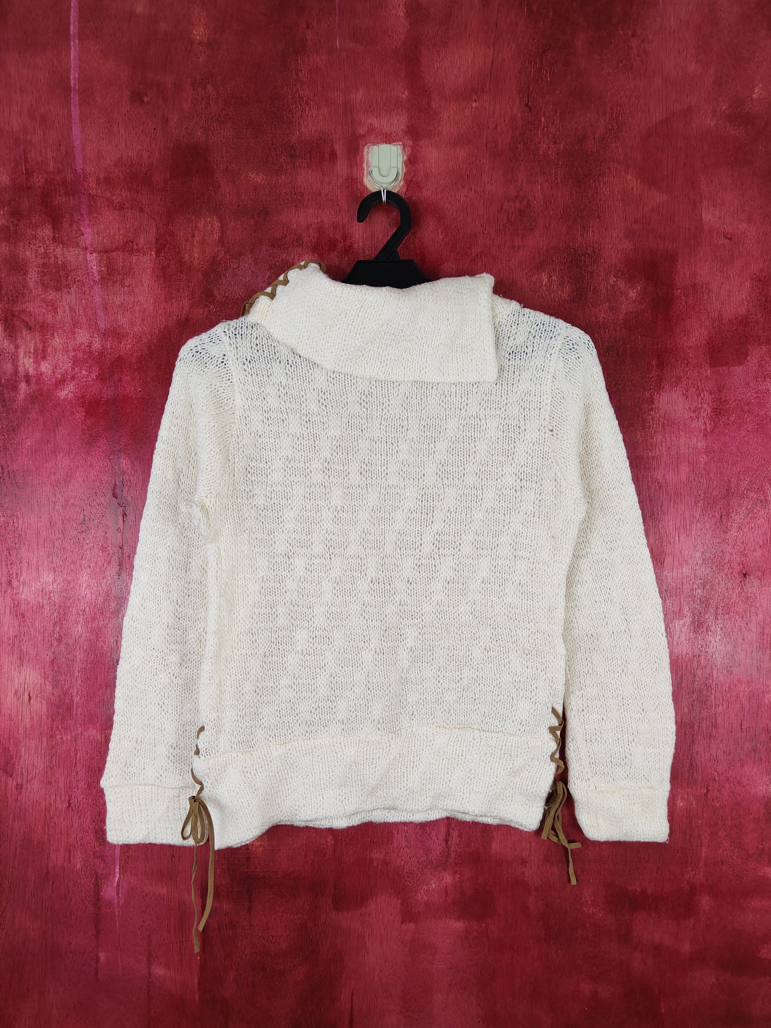 Homespun Knitwear × Japanese Brand Jungle Love Cream Knitwear Sweater #5933 Size XS / US 0-2 / IT 36-38 - 7 Thumbnail