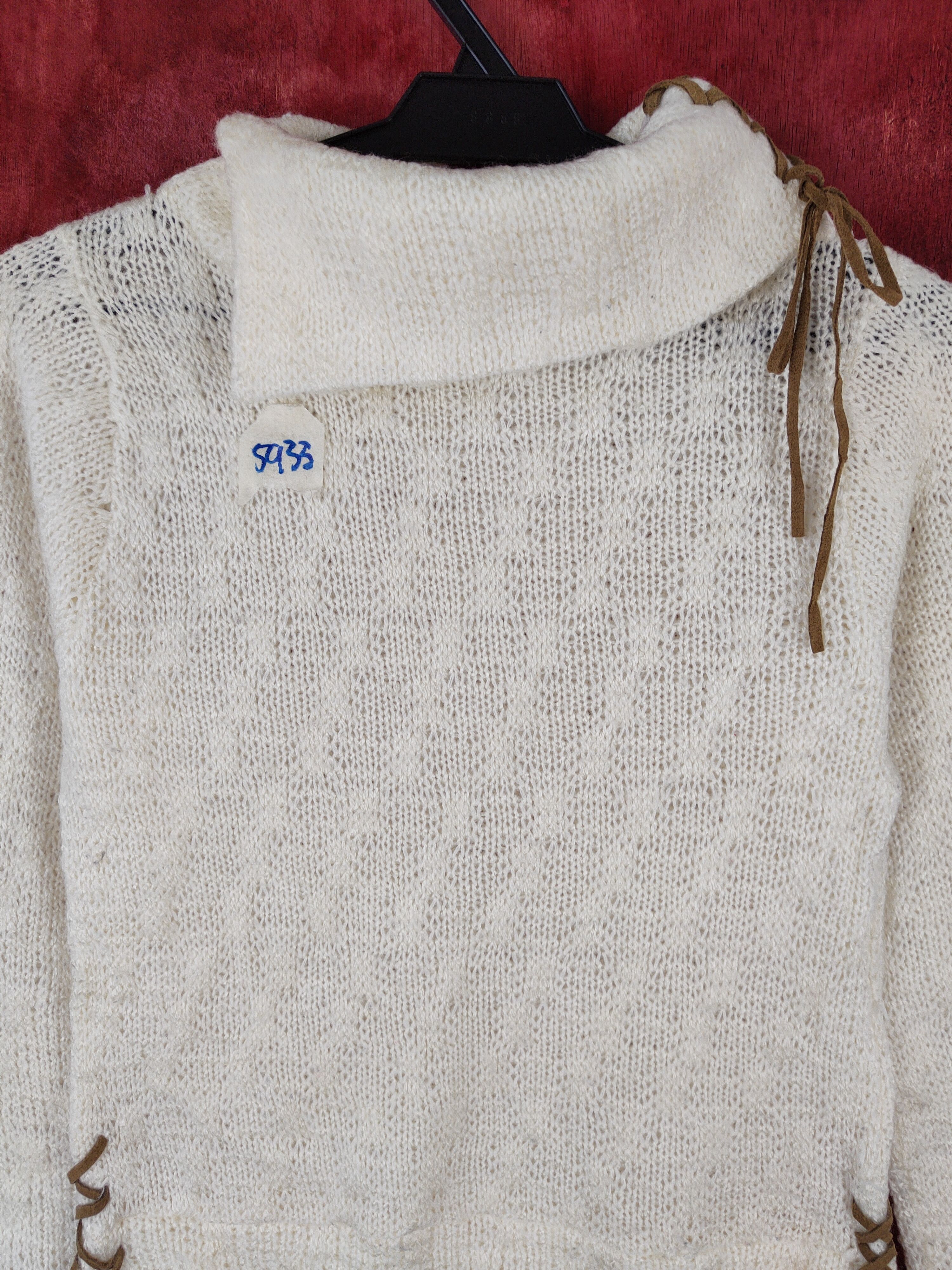Homespun Knitwear × Japanese Brand Jungle Love Cream Knitwear Sweater #5933 Size XS / US 0-2 / IT 36-38 - 2 Thumbnail