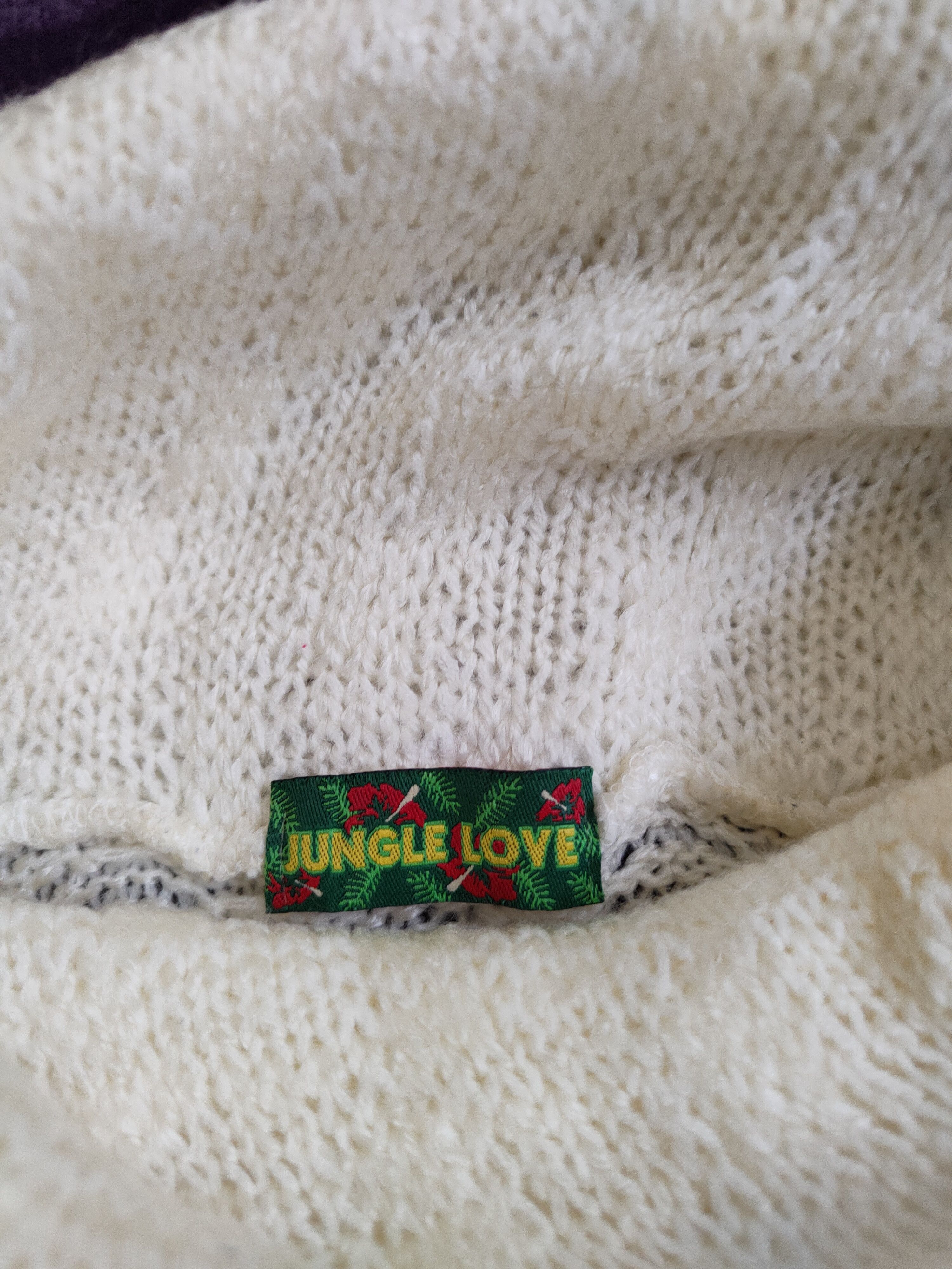 Homespun Knitwear × Japanese Brand Jungle Love Cream Knitwear Sweater #5933 Size XS / US 0-2 / IT 36-38 - 12 Thumbnail