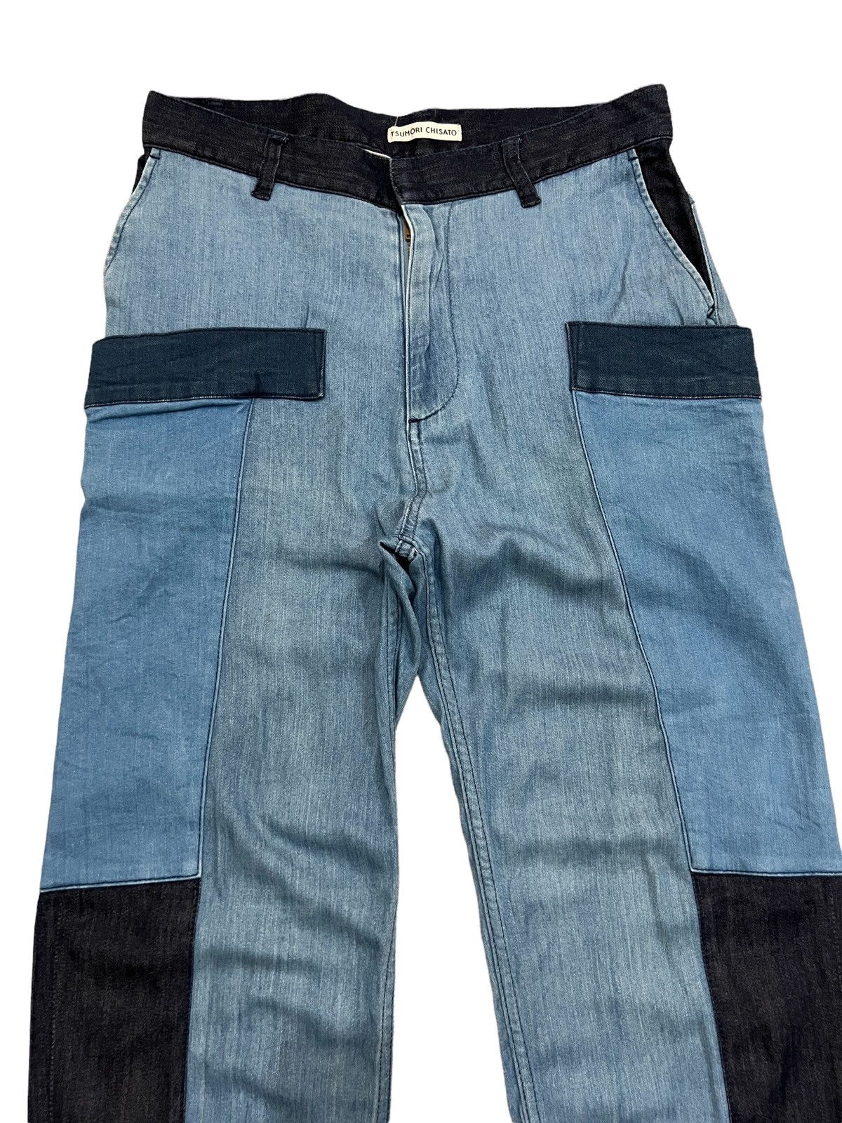 Issey Miyake × Tsumori Chisato Issey Miyake Tsumori Chisato Hybrid Patchwork Cut Pants Size US 29 - 4 Thumbnail