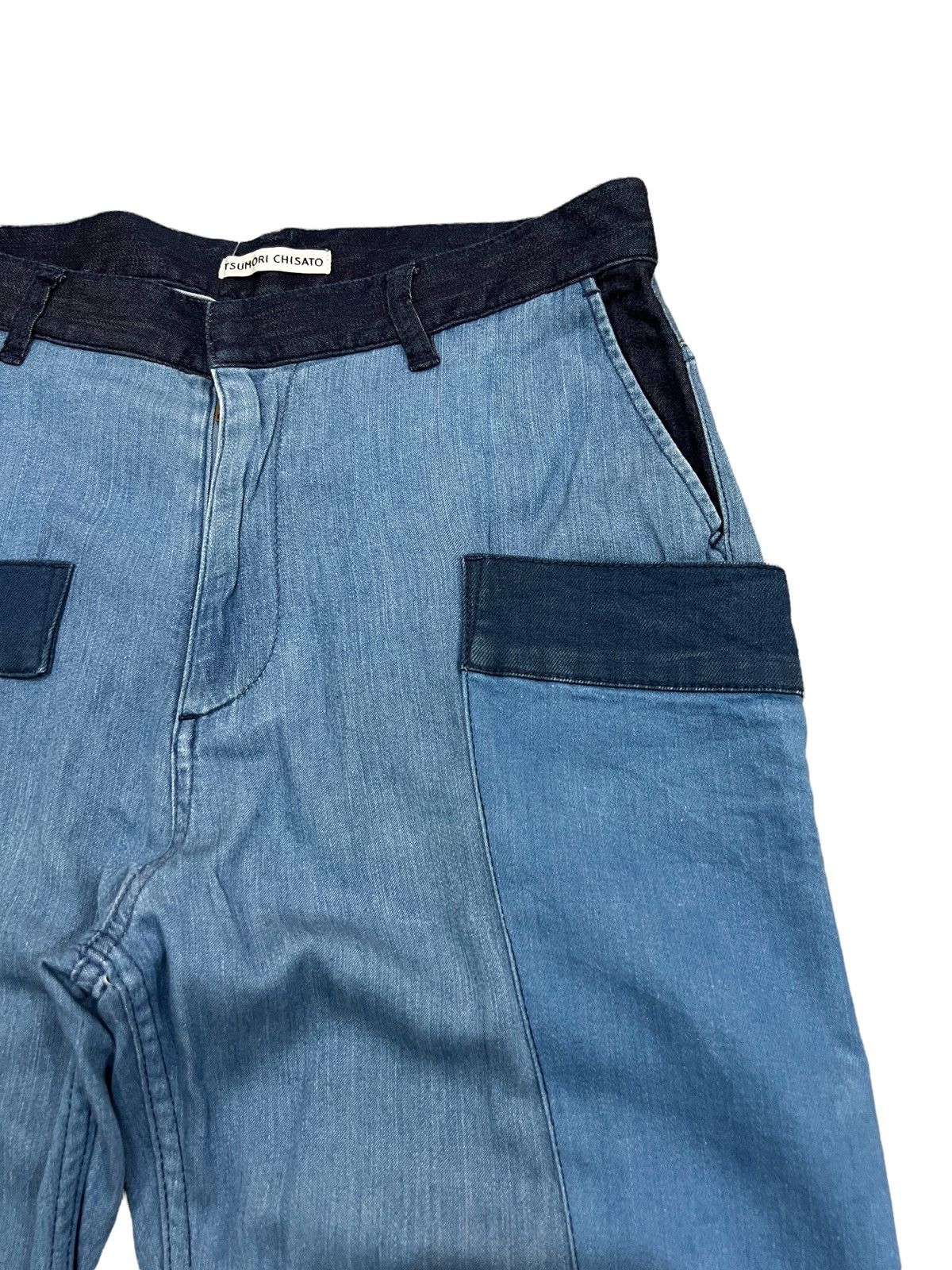 Issey Miyake × Tsumori Chisato Issey Miyake Tsumori Chisato Hybrid Patchwork Cut Pants Size US 29 - 6 Thumbnail