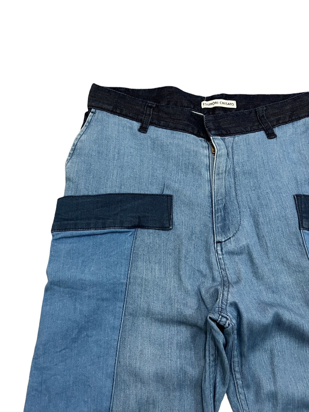 Issey Miyake × Tsumori Chisato Issey Miyake Tsumori Chisato Hybrid Patchwork Cut Pants Size US 29 - 8 Thumbnail