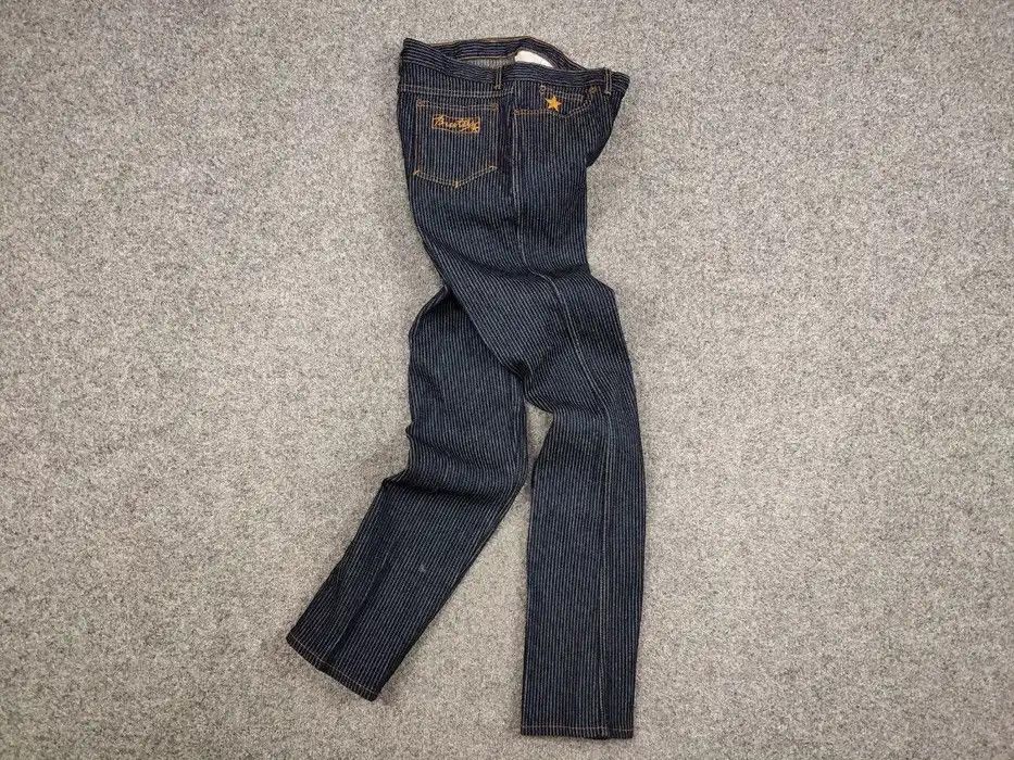Japanese Brand Vintage 90's Japan Brutus Striped Denim Jeans Size US 31 - 7 Thumbnail