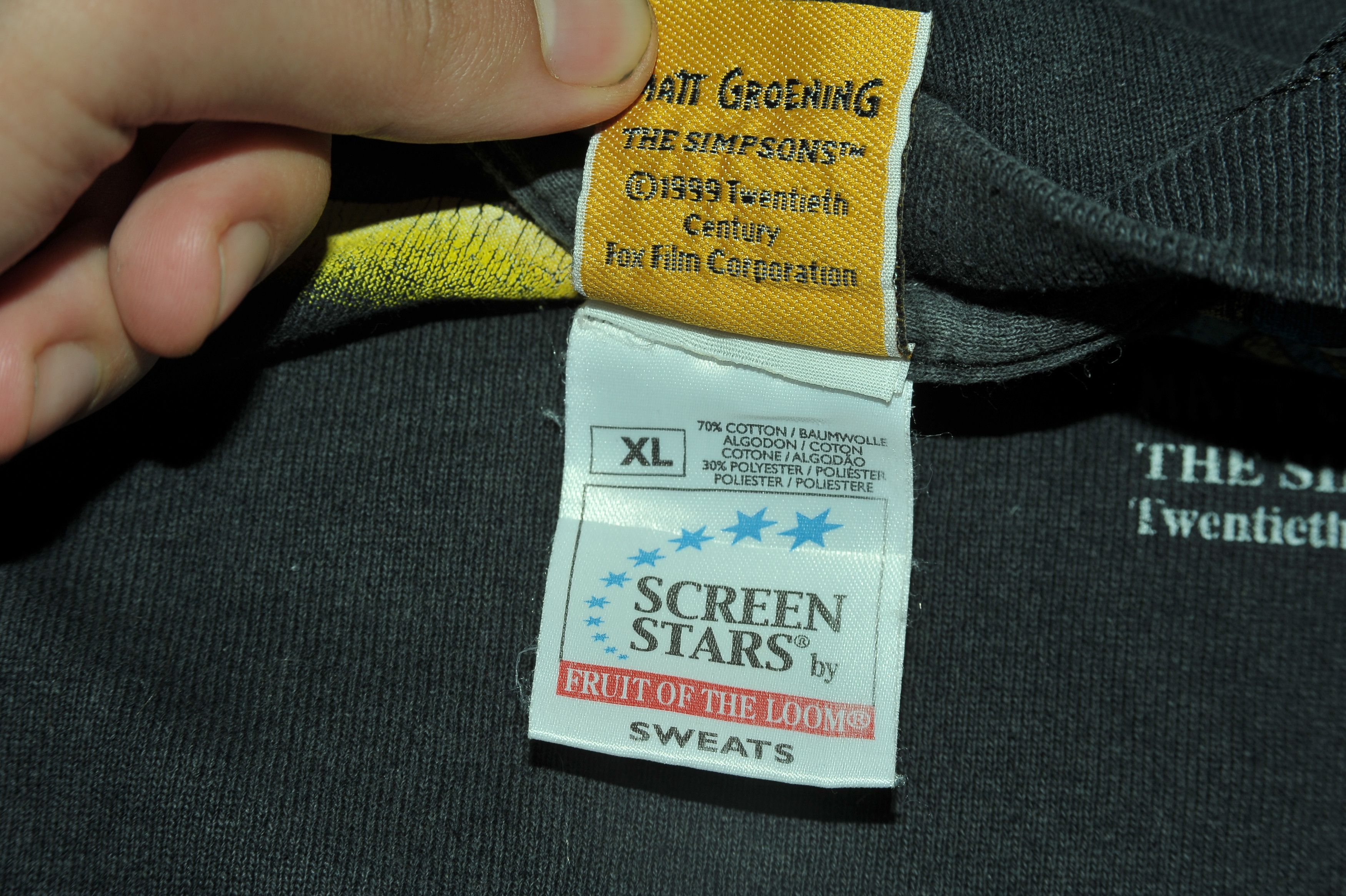 The Simpsons Vintage 90s 1999 The Simpsons Two Beers Sweashirt Size US XL / EU 56 / 4 - 4 Thumbnail