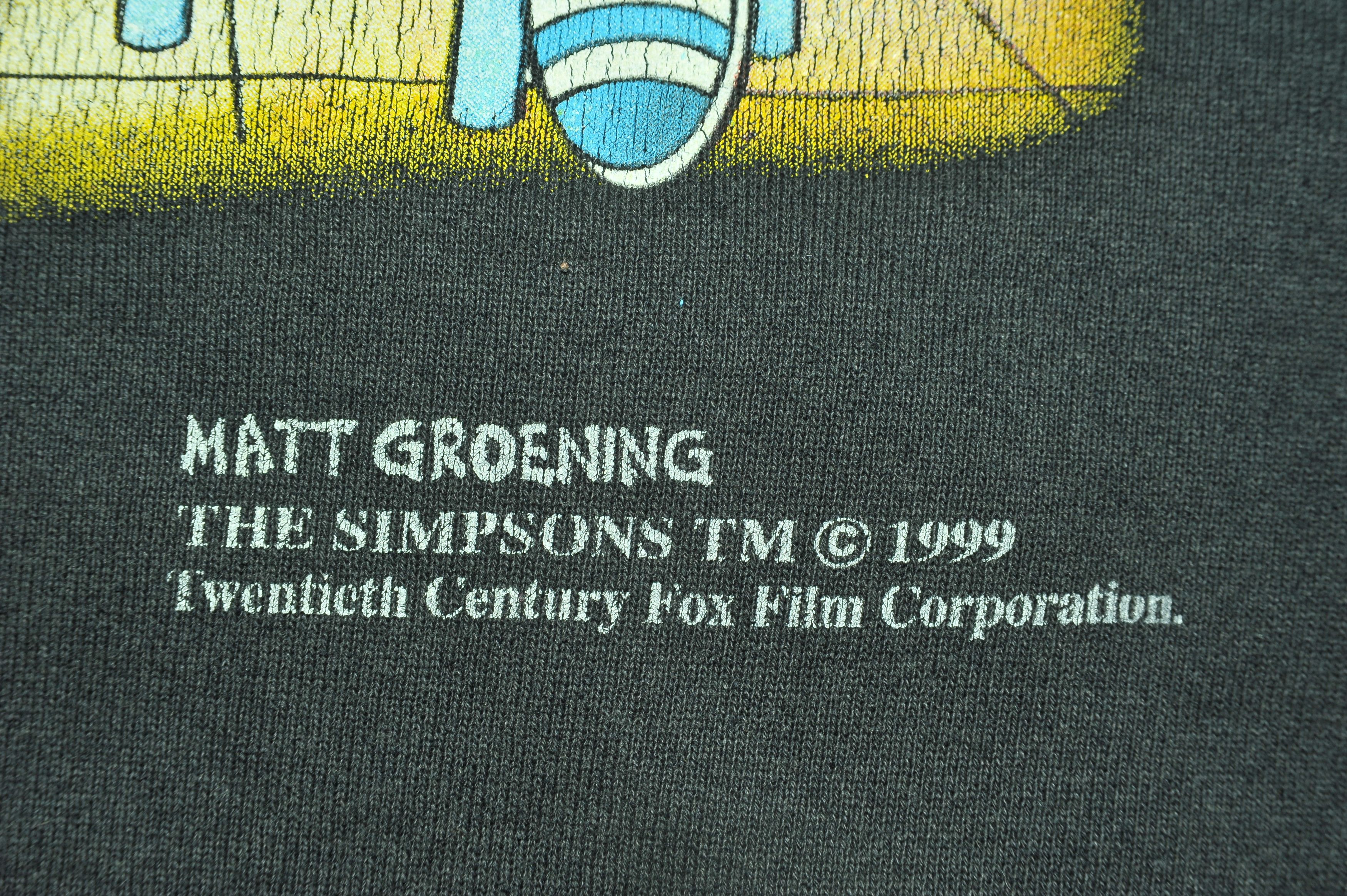 The Simpsons Vintage 90s 1999 The Simpsons Two Beers Sweashirt Size US XL / EU 56 / 4 - 3 Thumbnail