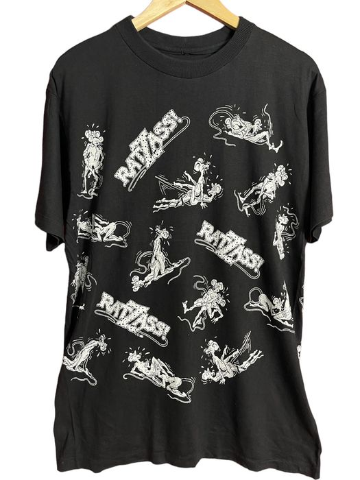 Vintage Vtg Ratzass Punk Explicit Sex Positions Kama Sutra 90s Tee