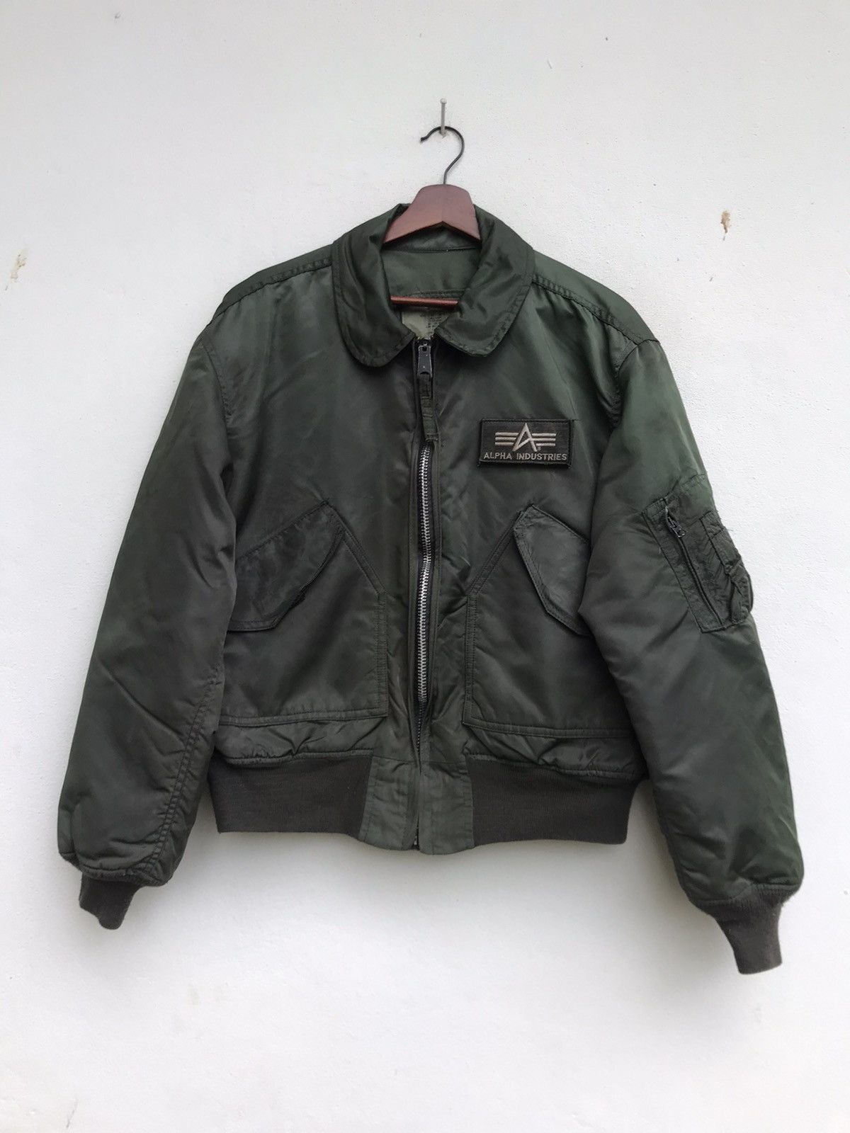 Alpha Industries × Vintage Made in 🇺🇸 Alpha Industries Bomber Flight Jacket Size US L / EU 52-54 / 3 - 1 Thumbnail