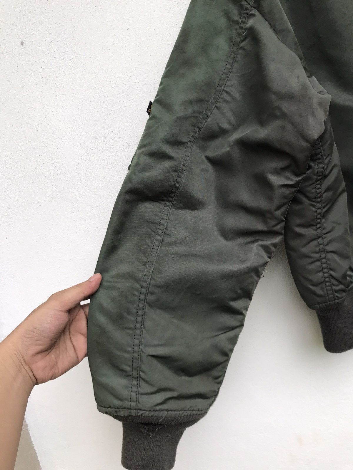 Alpha Industries × Vintage Made in 🇺🇸 Alpha Industries Bomber Flight Jacket Size US L / EU 52-54 / 3 - 17 Thumbnail