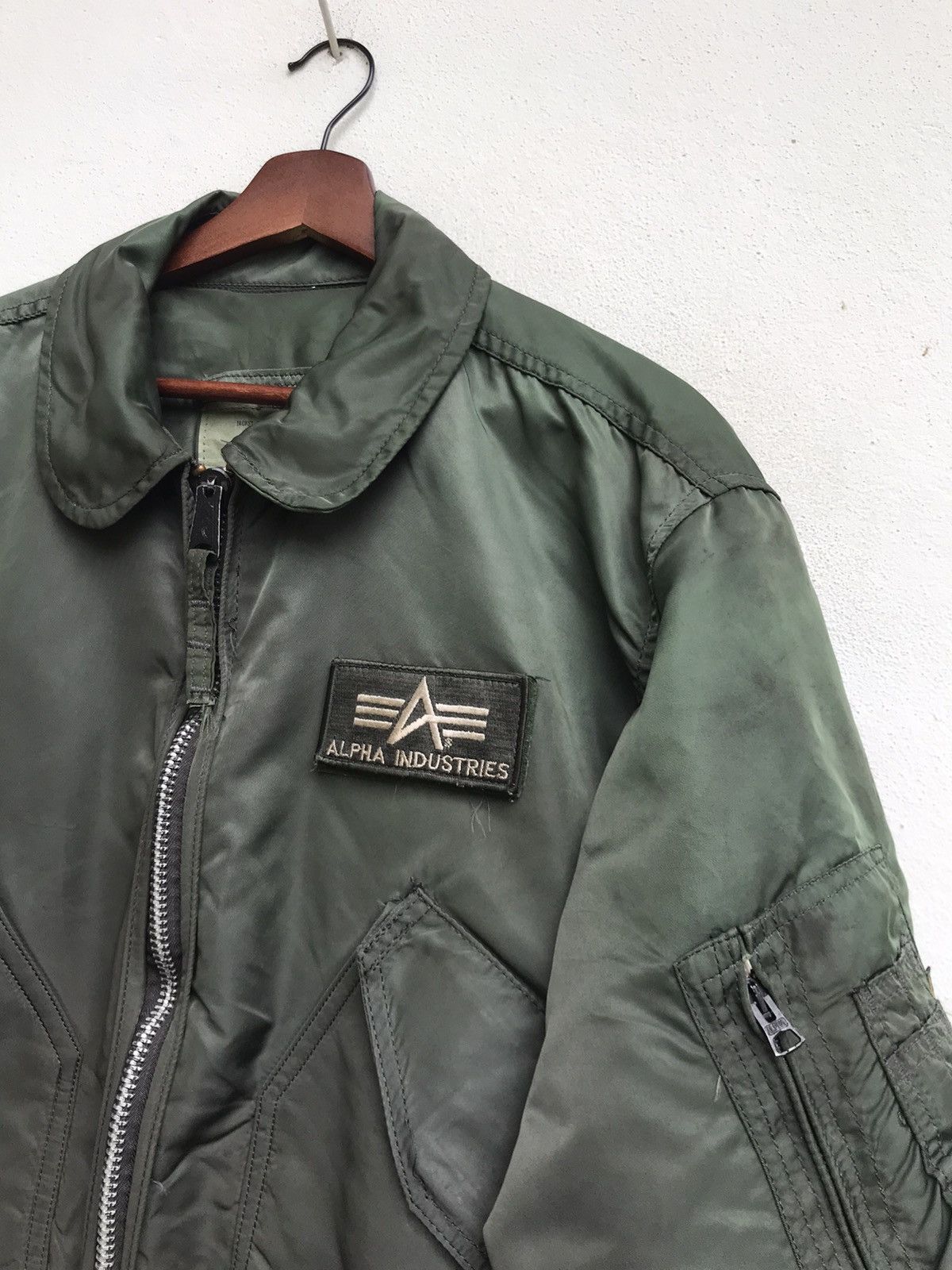 Alpha Industries × Vintage Made in 🇺🇸 Alpha Industries Bomber Flight Jacket Size US L / EU 52-54 / 3 - 4 Thumbnail