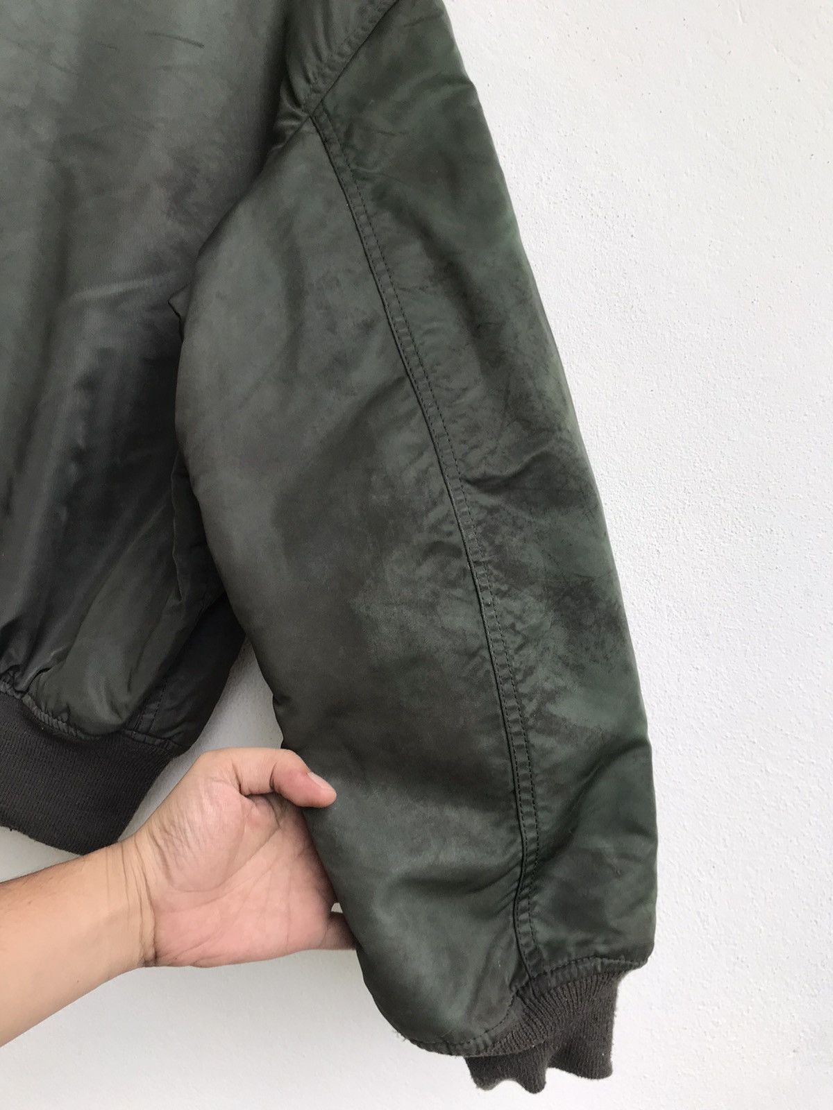 Alpha Industries × Vintage Made in 🇺🇸 Alpha Industries Bomber Flight Jacket Size US L / EU 52-54 / 3 - 14 Thumbnail