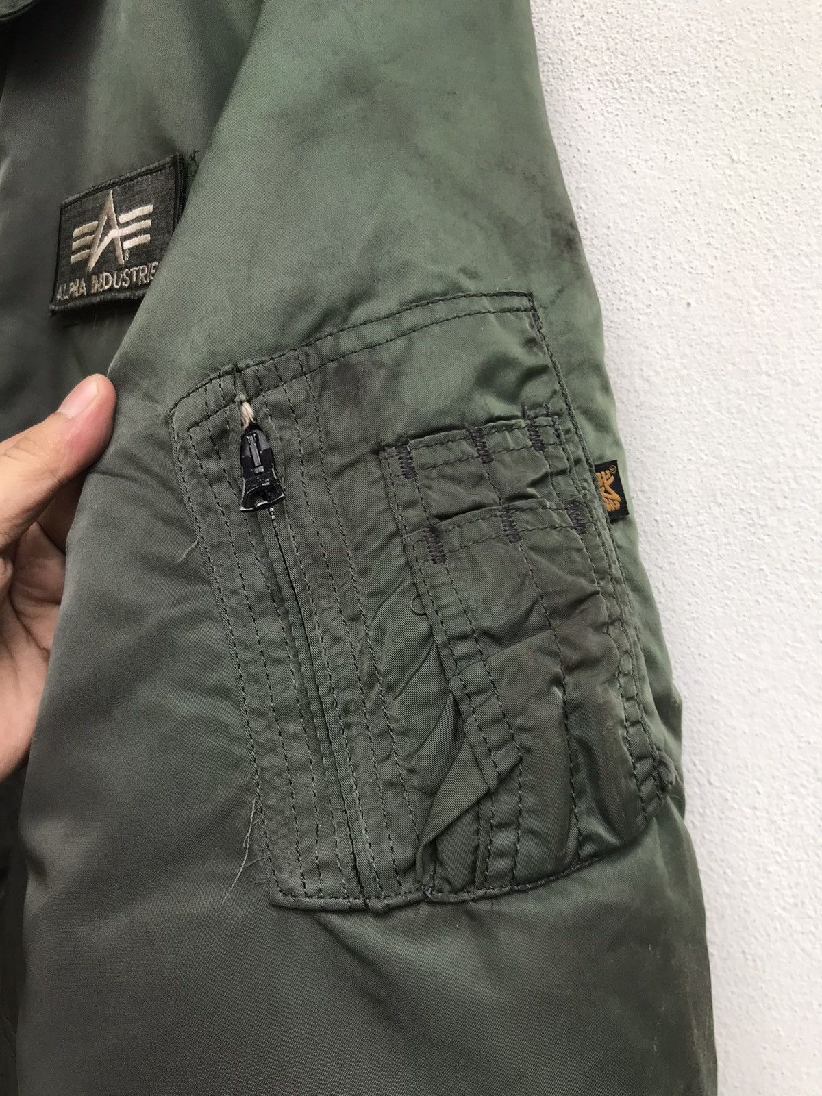 Alpha Industries × Vintage Made in 🇺🇸 Alpha Industries Bomber Flight Jacket Size US L / EU 52-54 / 3 - 25 Thumbnail