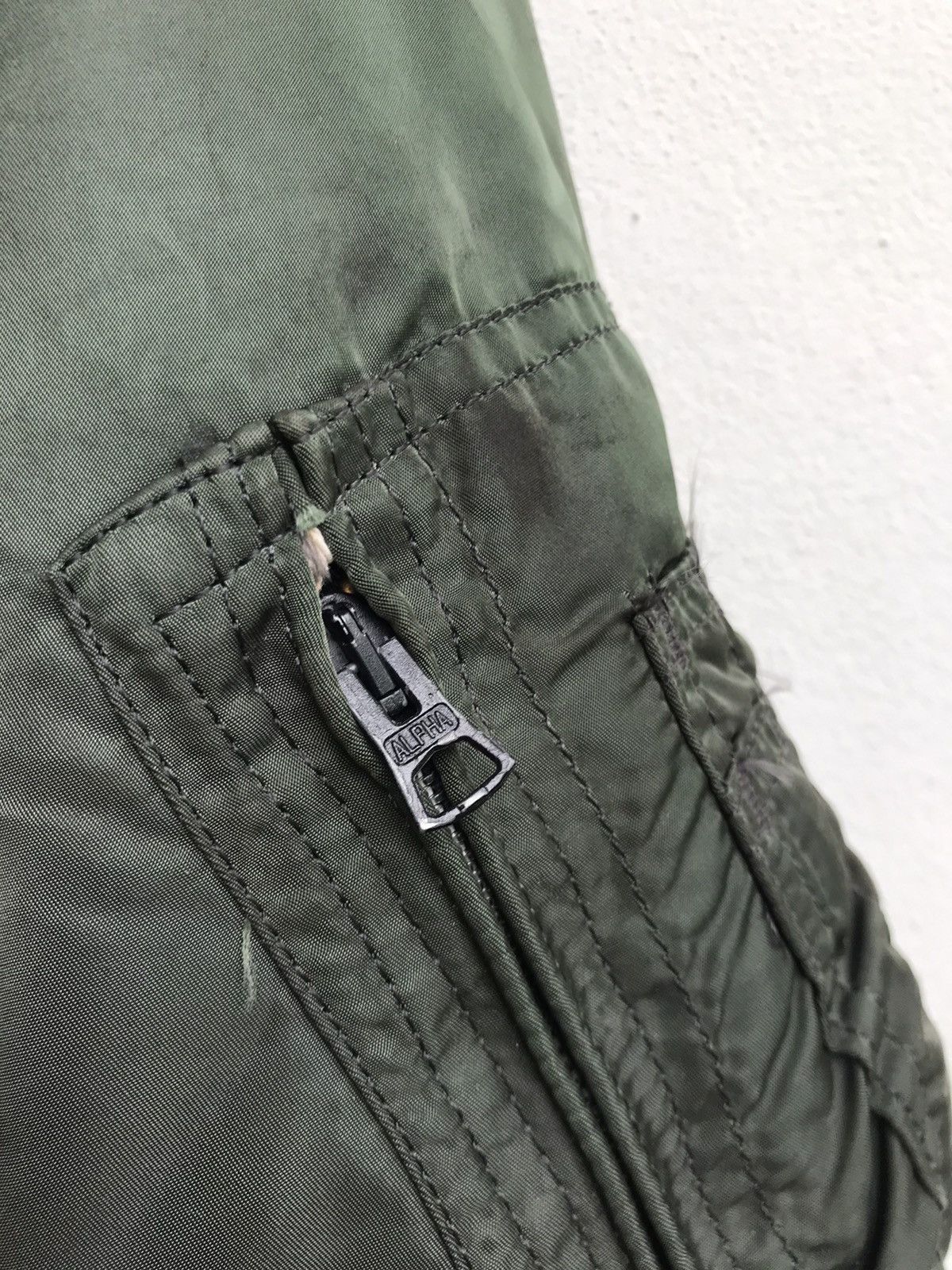 Alpha Industries × Vintage Made in 🇺🇸 Alpha Industries Bomber Flight Jacket Size US L / EU 52-54 / 3 - 24 Thumbnail