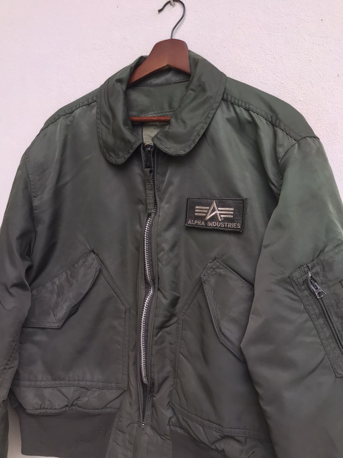Alpha Industries × Vintage Made in 🇺🇸 Alpha Industries Bomber Flight Jacket Size US L / EU 52-54 / 3 - 8 Thumbnail
