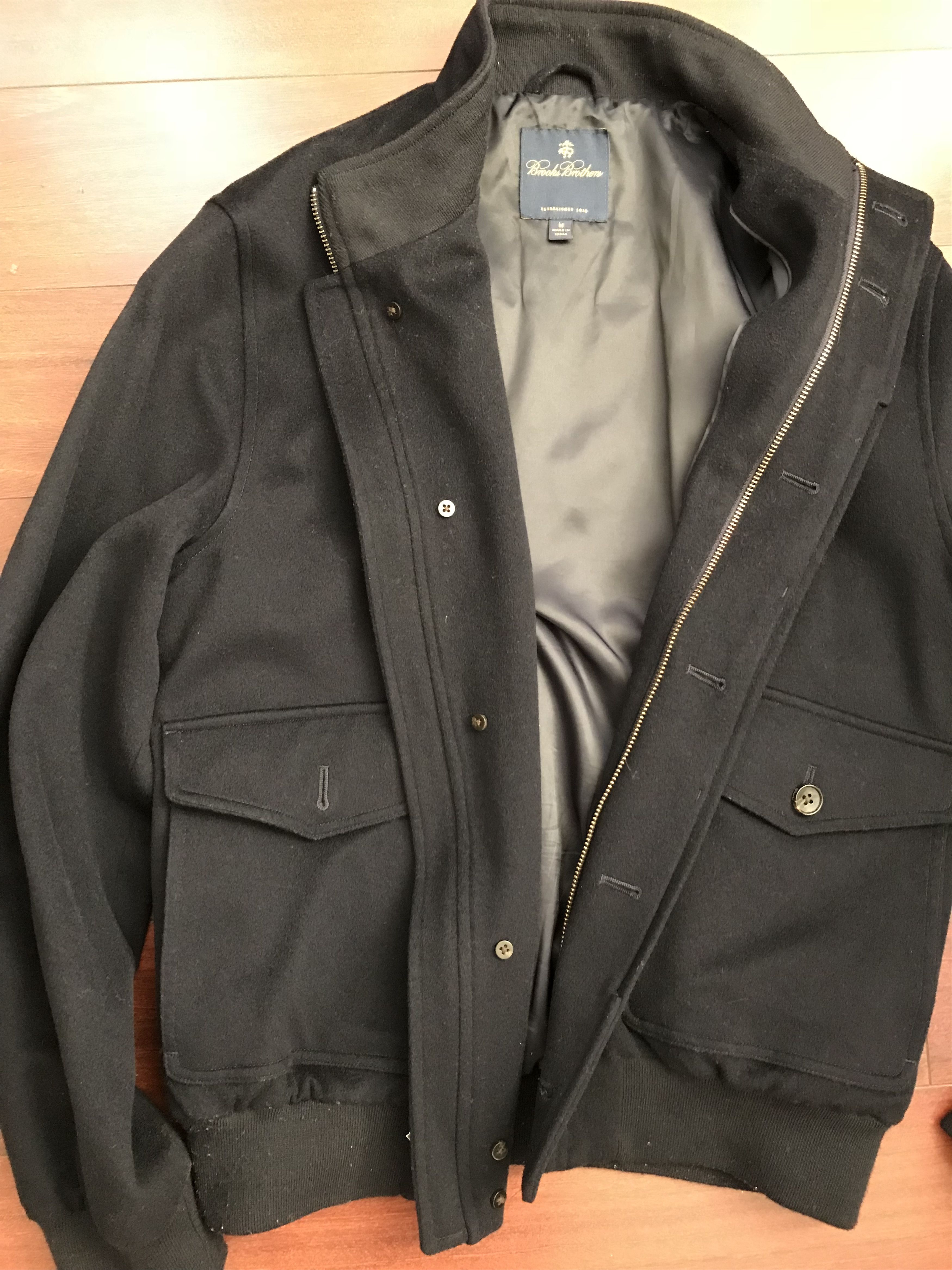 Brooks Brothers 100 Wool Brookstorm Bomber Jacket Grailed