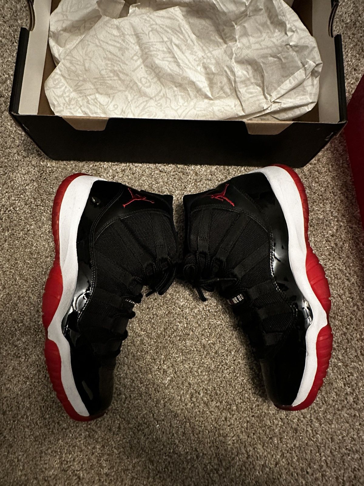 Jordan Brand Jordan 11 Bred 2012 Size US 9 / EU 42 - 6 Thumbnail