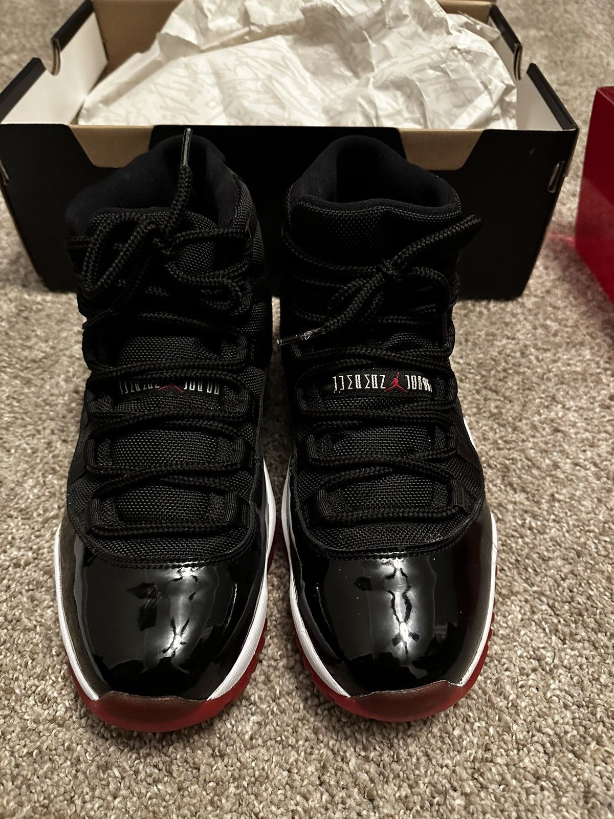 Jordan Brand Jordan 11 Bred 2012 Size US 9 / EU 42 - 1 Thumbnail