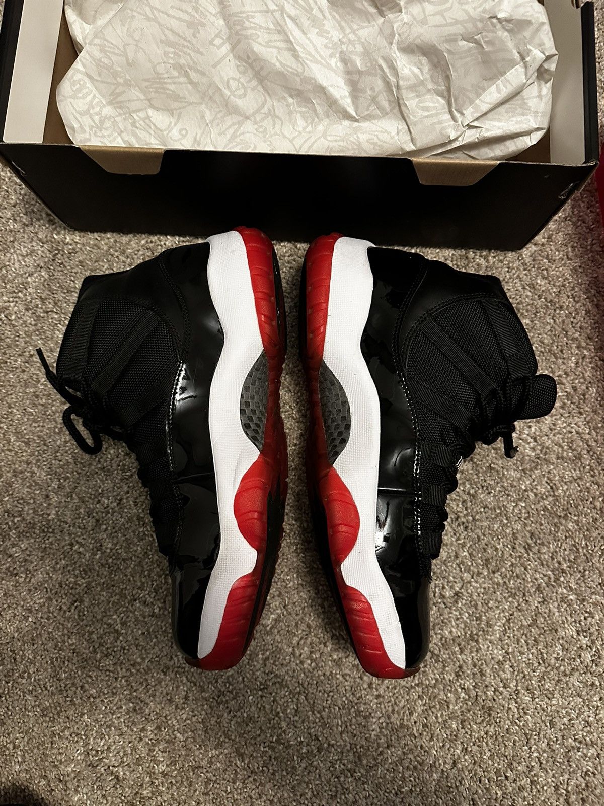 Jordan Brand Jordan 11 Bred 2012 Size US 9 / EU 42 - 5 Thumbnail