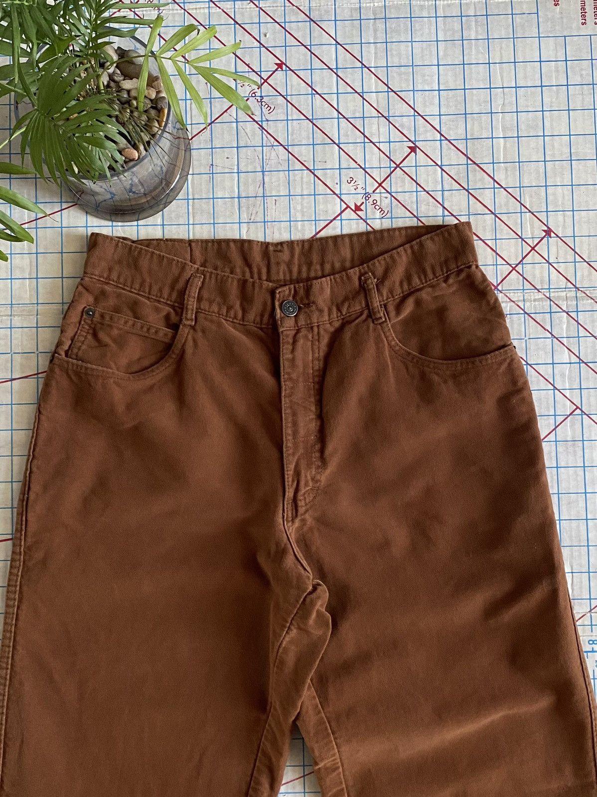 Club Monaco × Vintage Vintage Club Monaco Soft Cotton Brown Casual Pants Fits 30 Size US 30 / EU 46 - 5 Thumbnail