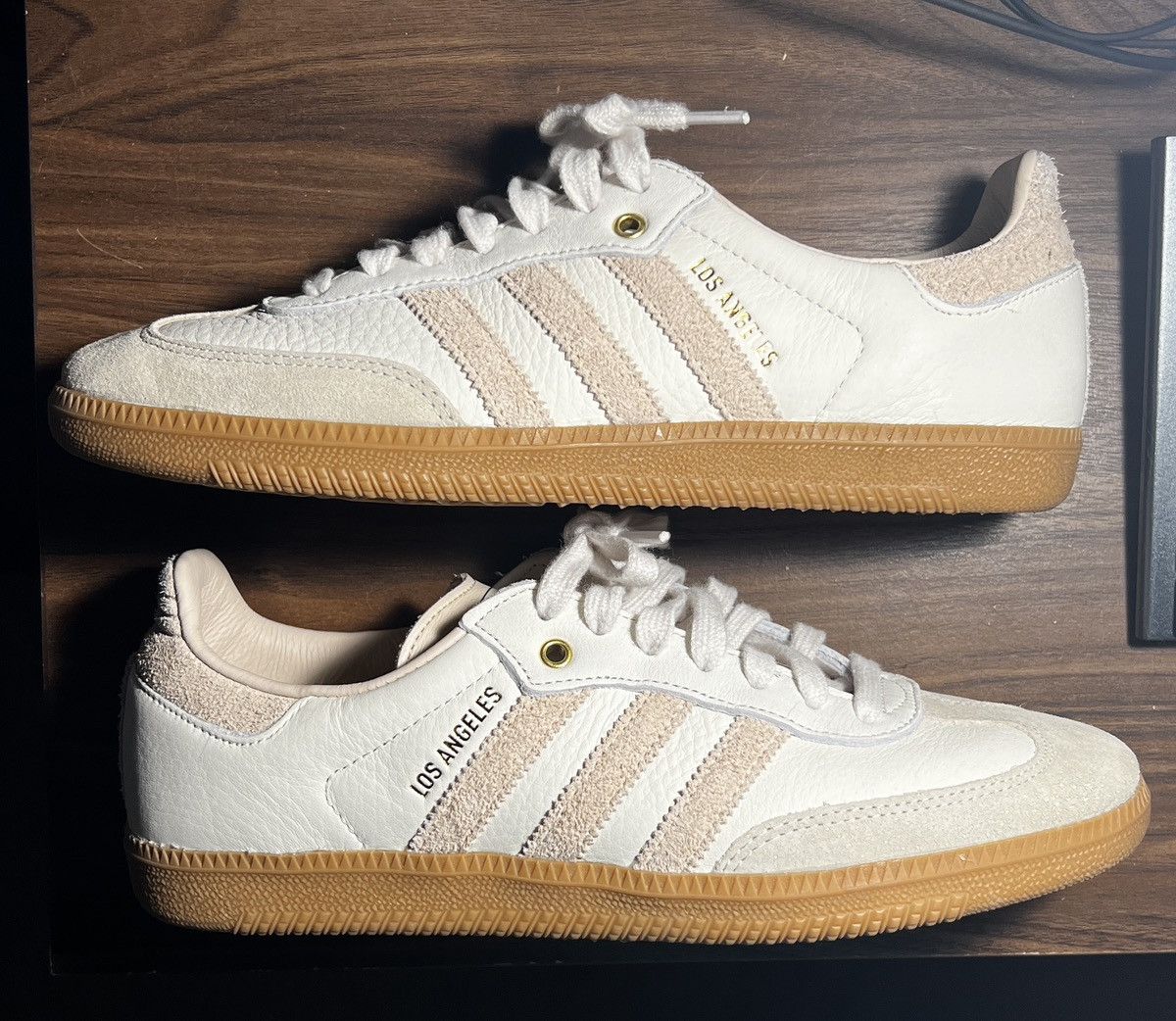 Pre-owned Adidas Samba Los Angeles 'lafc' Linen Gum Shoes (gv8358) Men's  Size 10.5