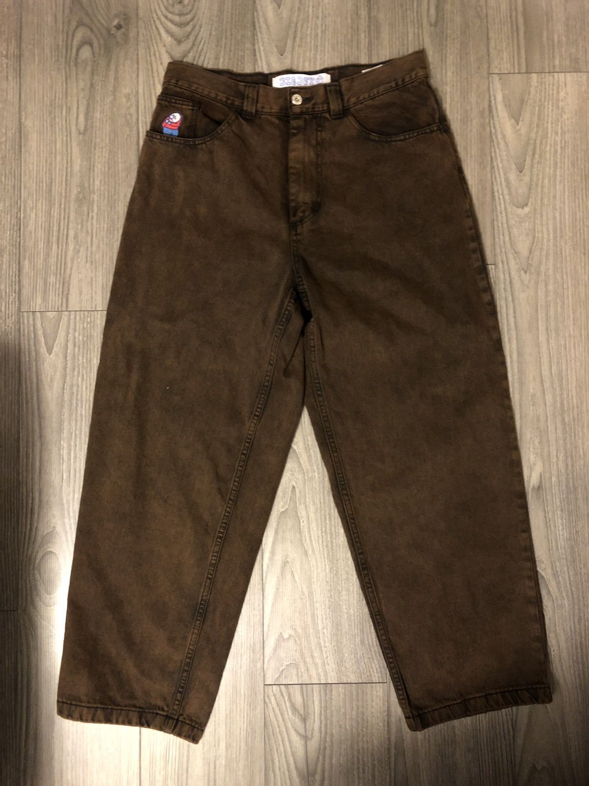 image of Polar Skate Co Brown/black Polar Big Boy Denim, Men's (Size 33)